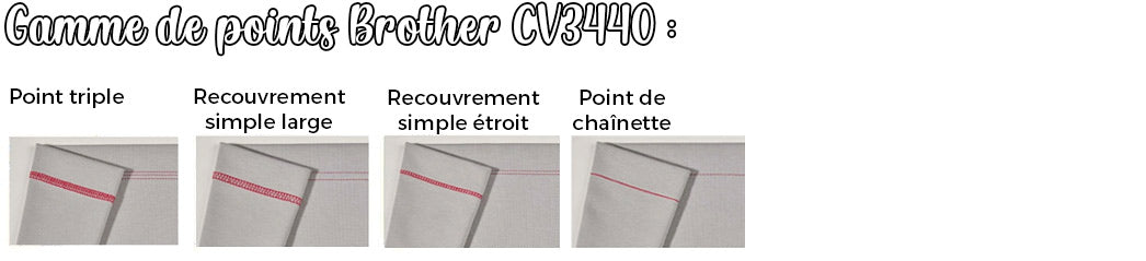 Gamme de points brother cv3440