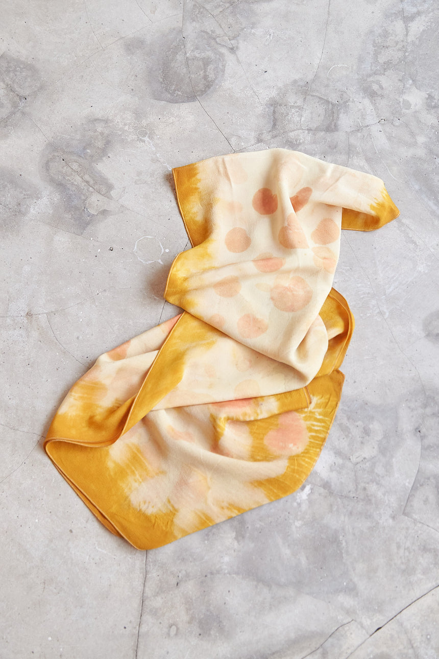 Castor Leaves Scarf in Yellow