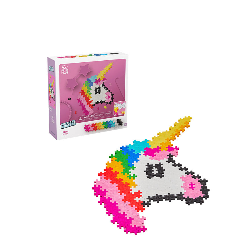 Plus-Plus Puzzle By Number - 500 pcs - Rainbow » ASAP Shipping