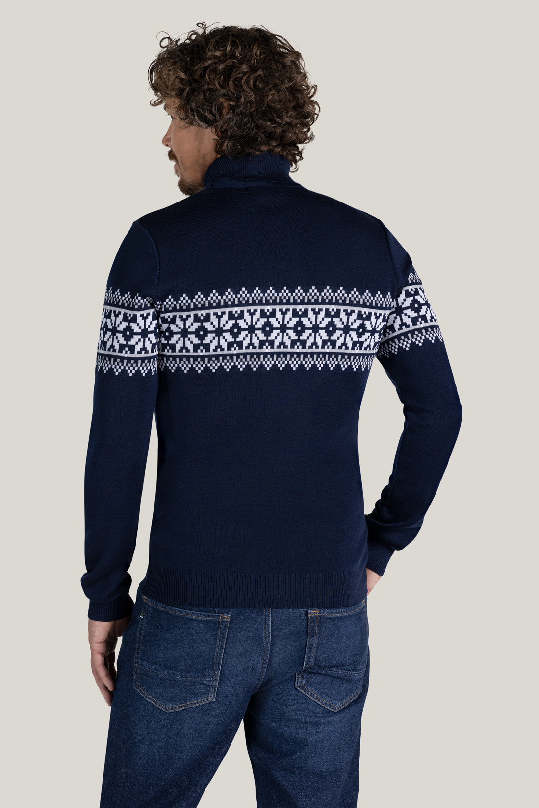 Tidls Nils Turtleneck Sweater Navy L 8