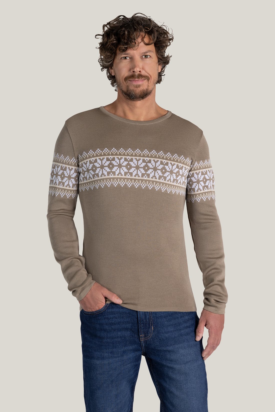 Tidls Axel Sweater Taupe L 21