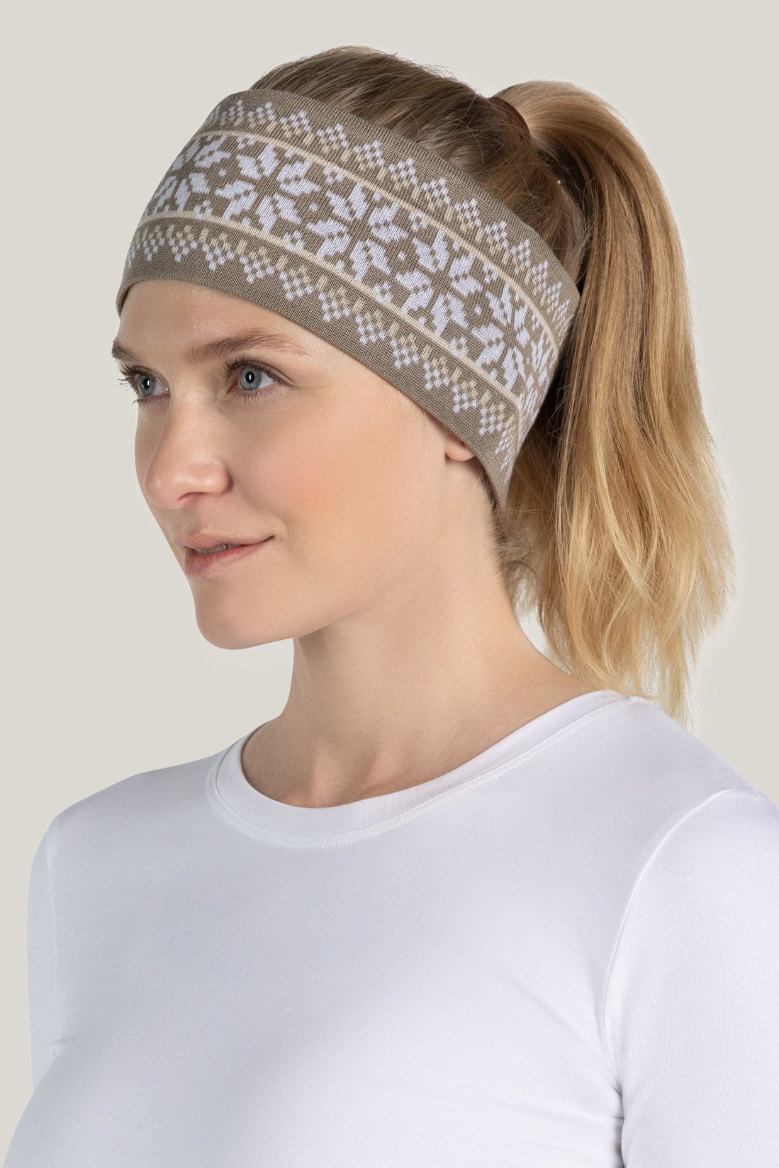 Tidls Headband Reversible Taupe Unisex 22