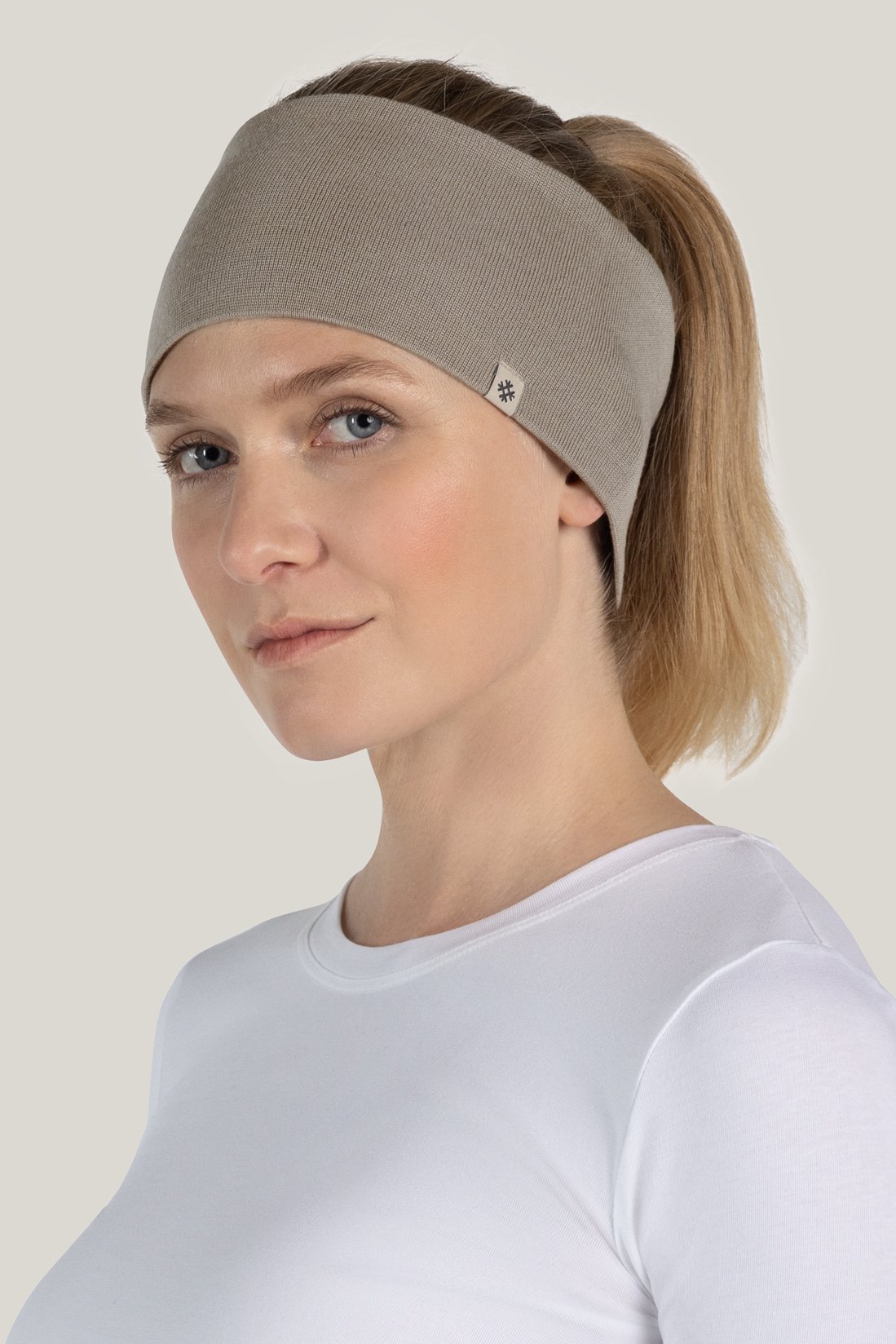 Tidls Headband Reversible Taupe Unisex 37