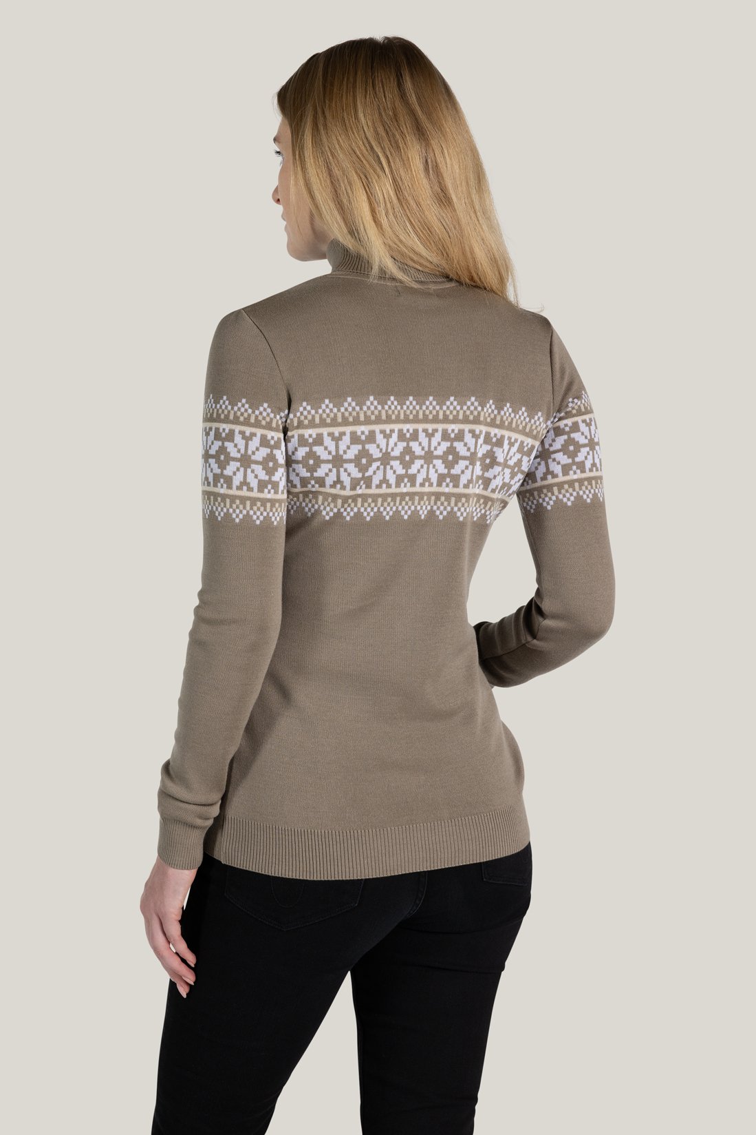 Tidls Liv Turtleneck Sweater Taupe L 1