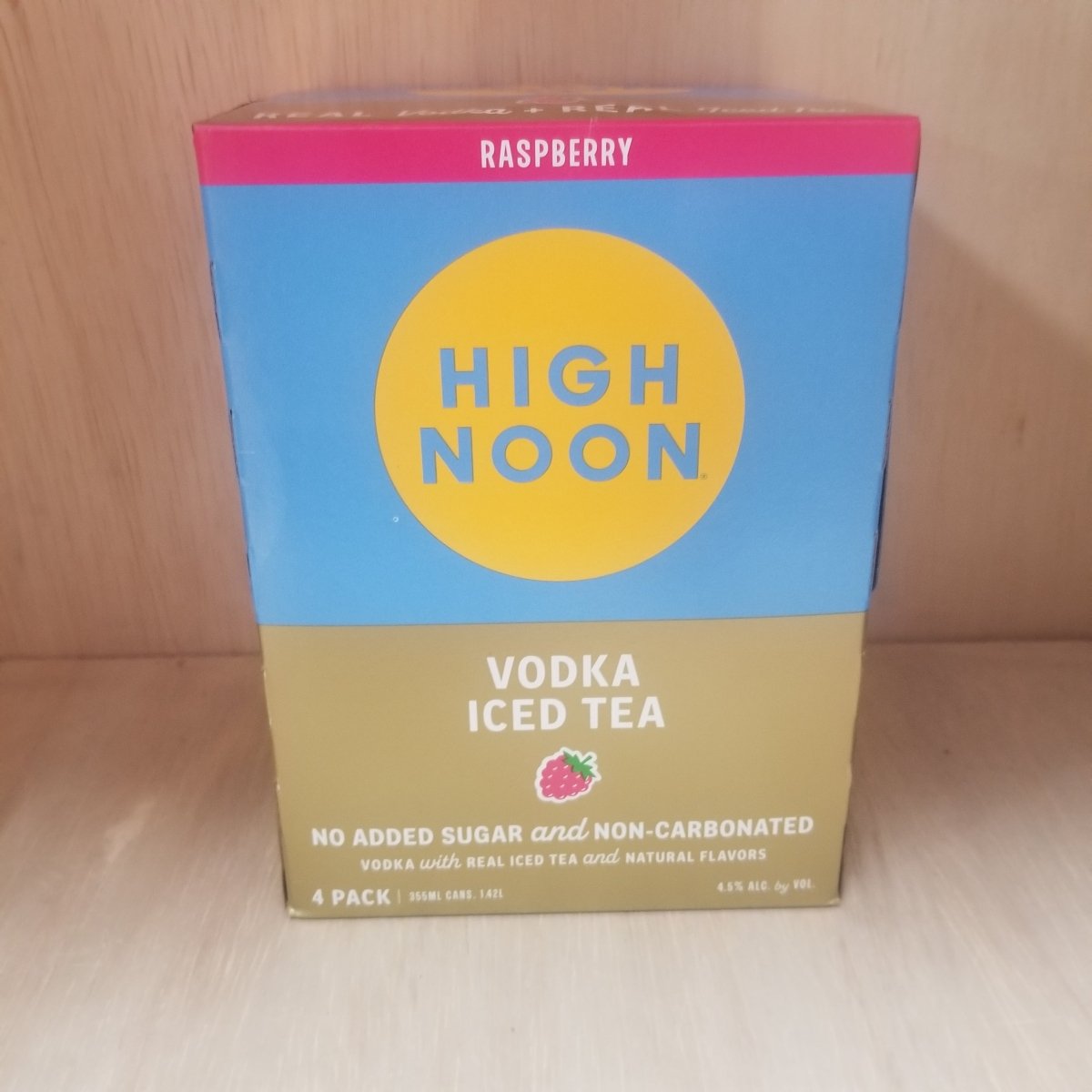 High Noon Vodka Hard Raspberry Tea 4-Pack 355ml