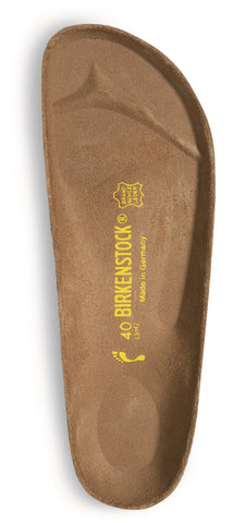 Birkenstocks at Lucky Shoes feature an ergonomic footbed that is made from high quality materials like cork and latex, and conforms to the shape of your foot.