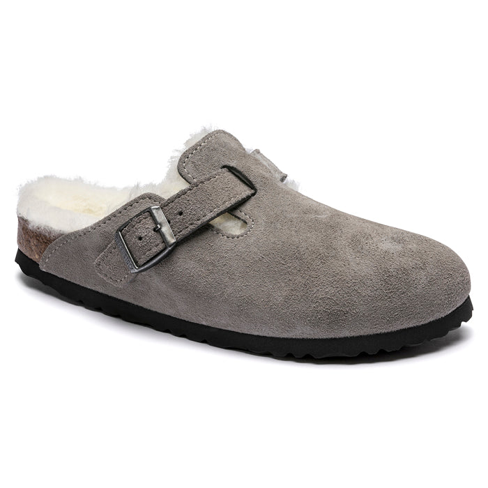 Birkenstock-Boston Shearling-Stone Coin 