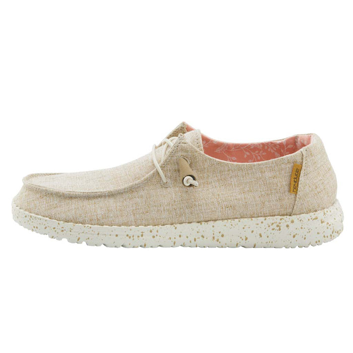 Womens Hey Dude Wendy Slub Canvas in White – Lucky Shoes