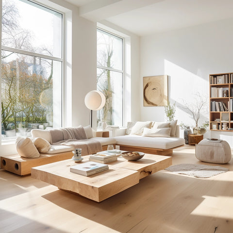 casa moderna senza tossine mobili in legno