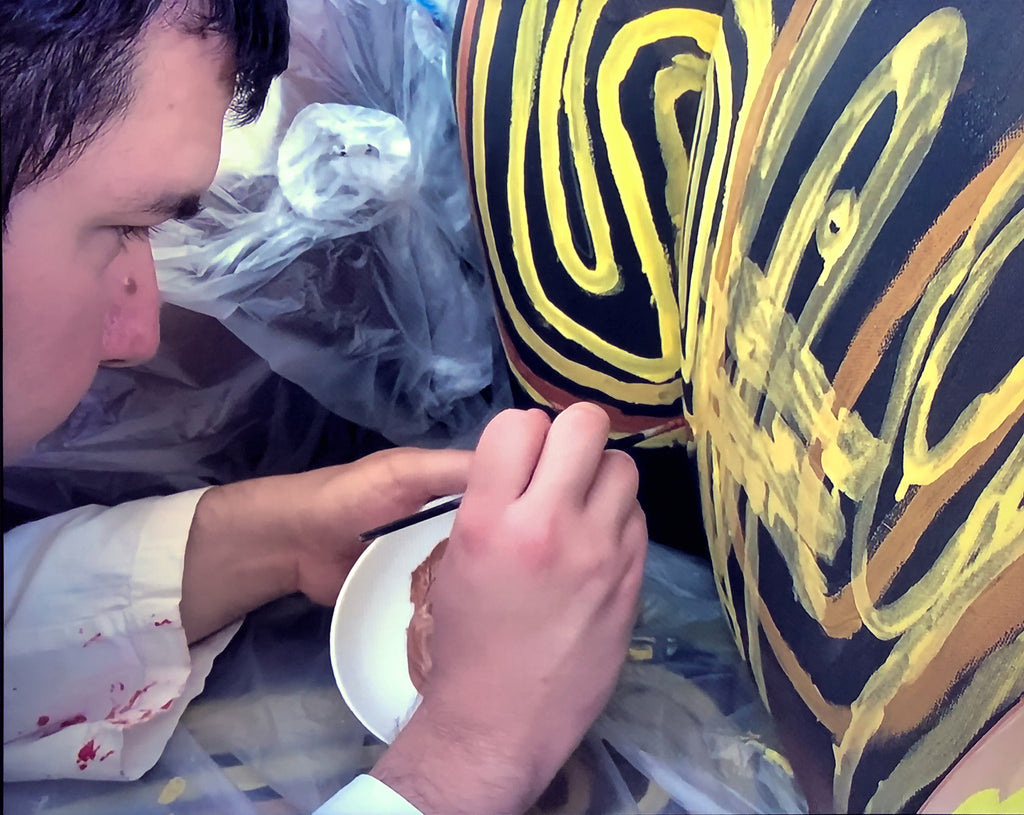 mendini proust armchair being painted