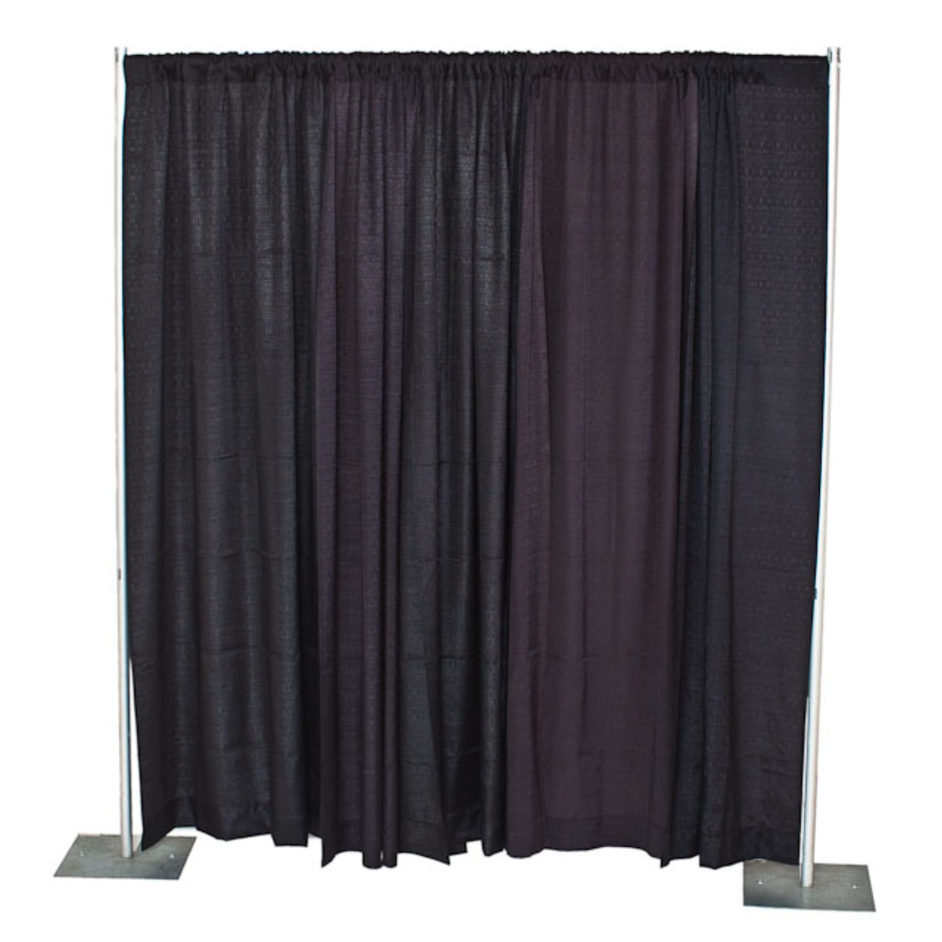 Pipe & Drape Curtains – OPAQUE BLACK VELOUR – Location Celefete