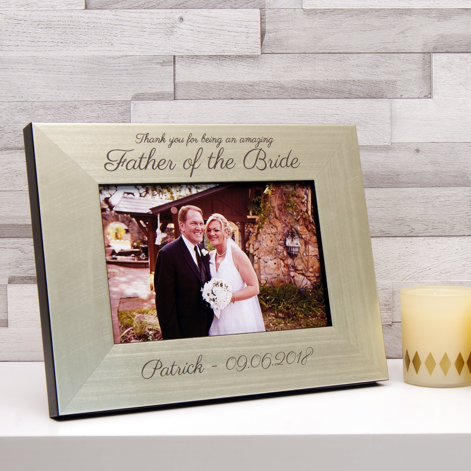 father of the bride photo frame