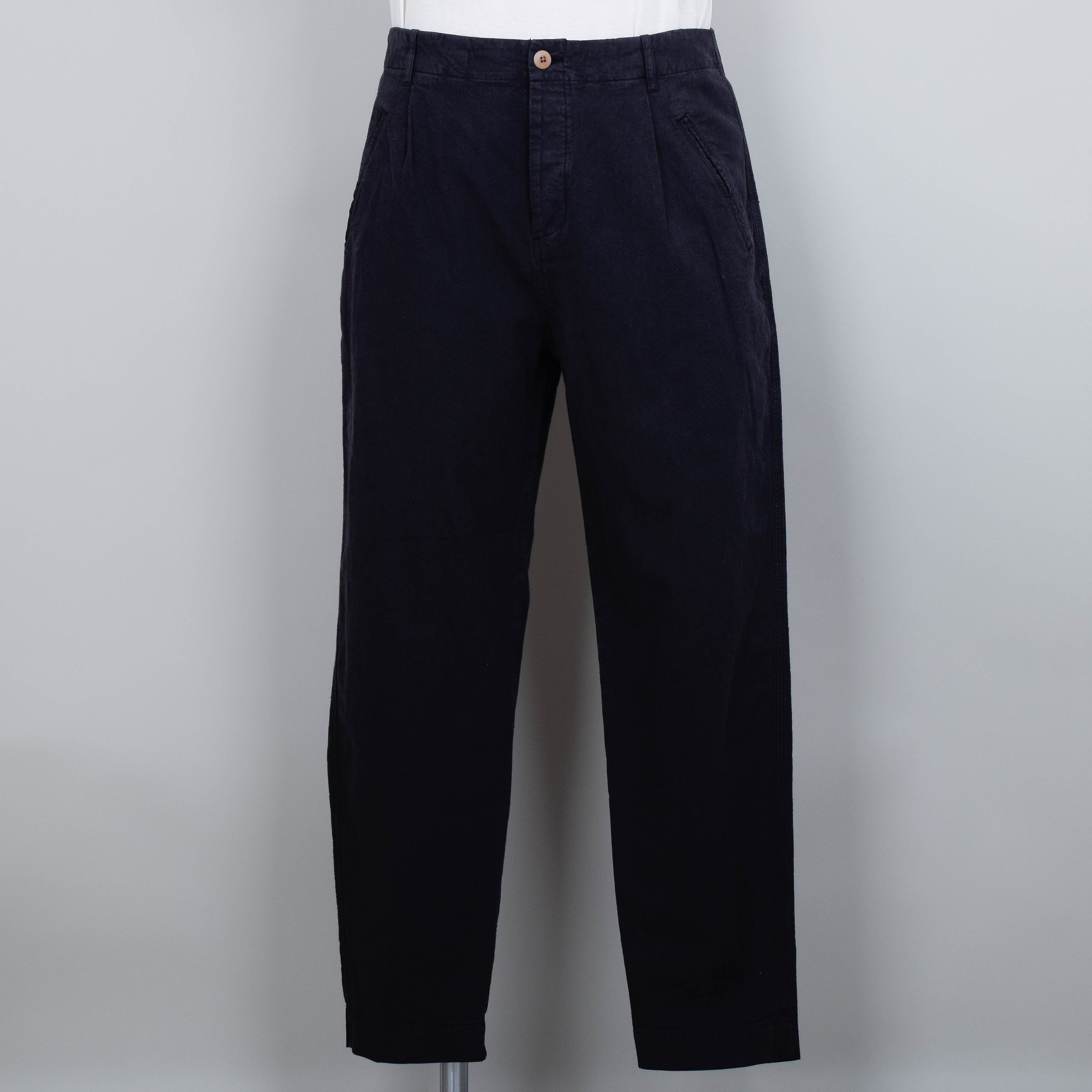 Folk Assembly Pant - Soft Black Linen