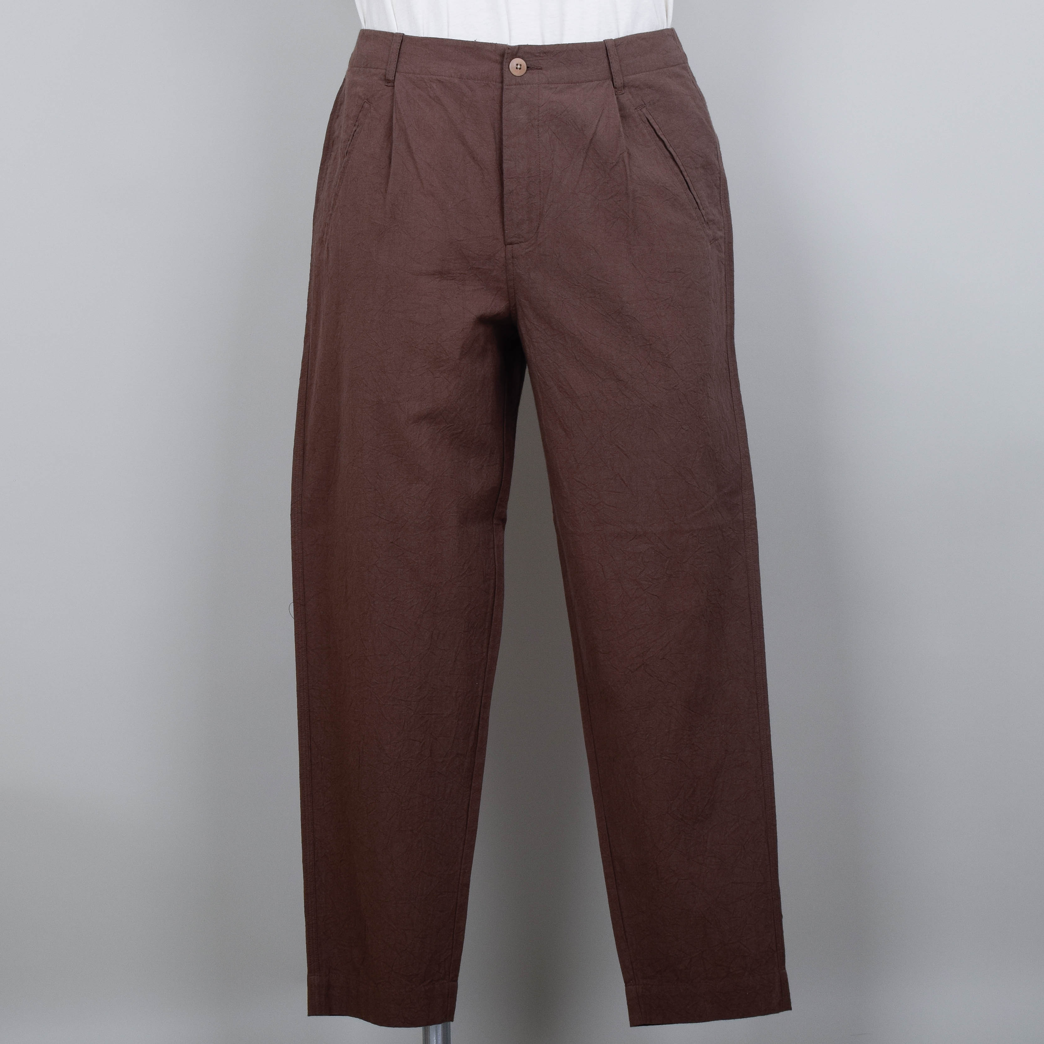 Folk Assembly Pant - Ash Brown Crinkle