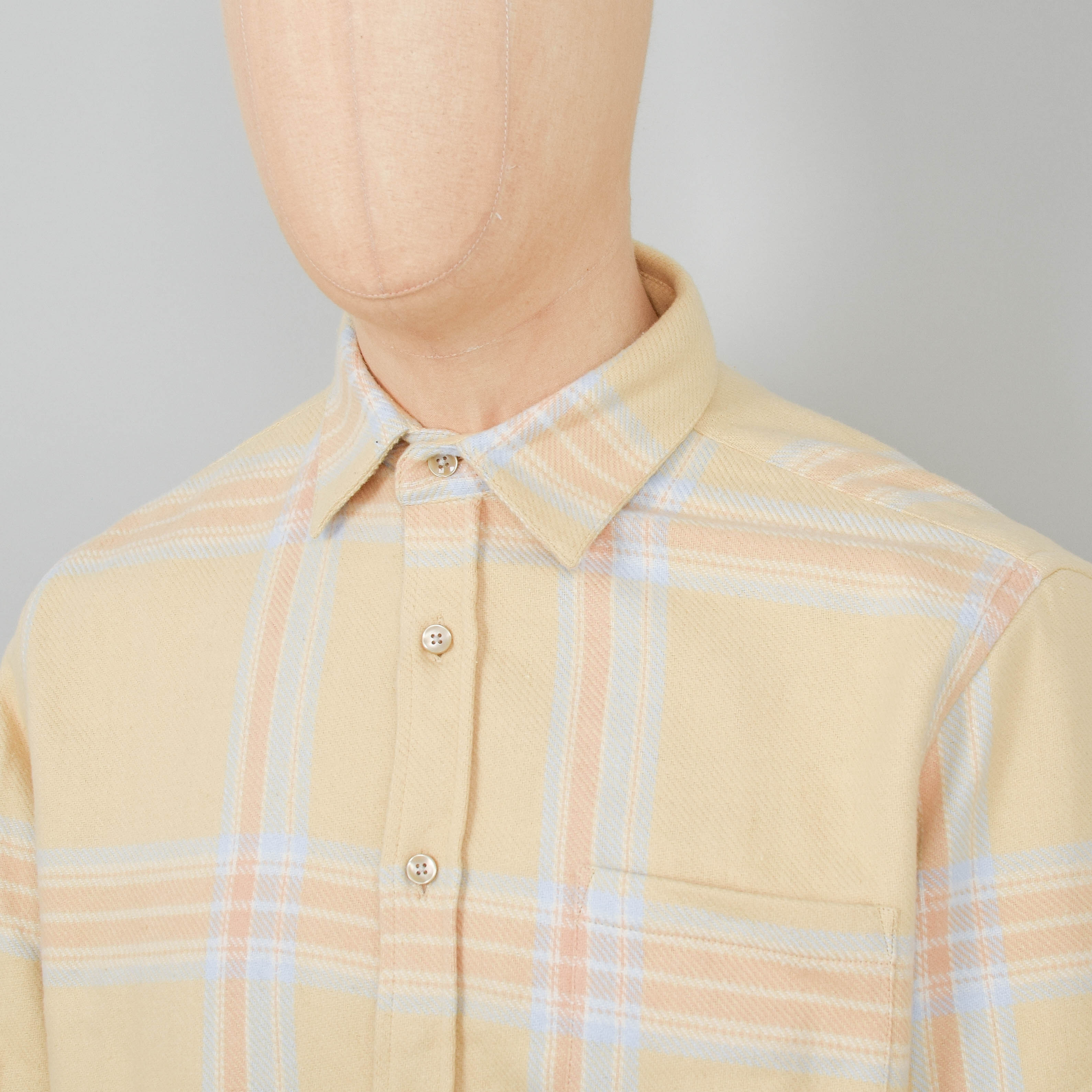 Portuguese Flannel After Shirt - Hazelnut / Blue