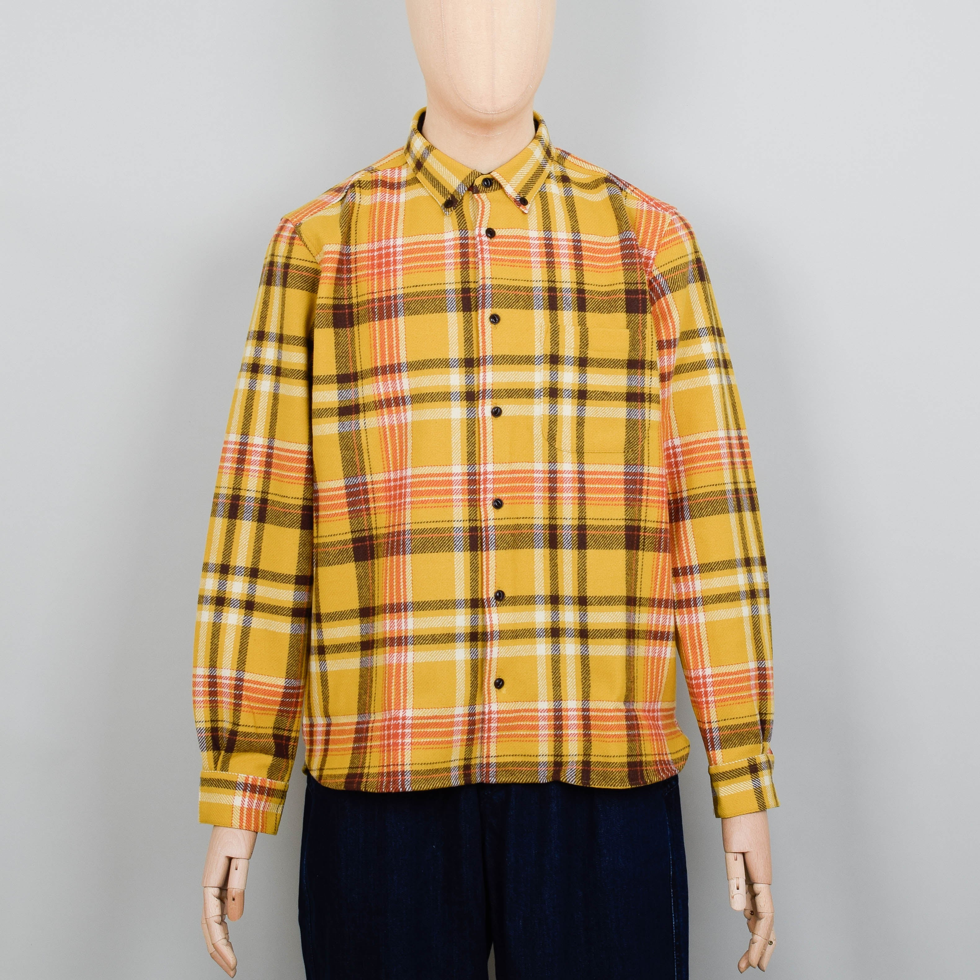 YMC Dean Shirt - Yellow Multi