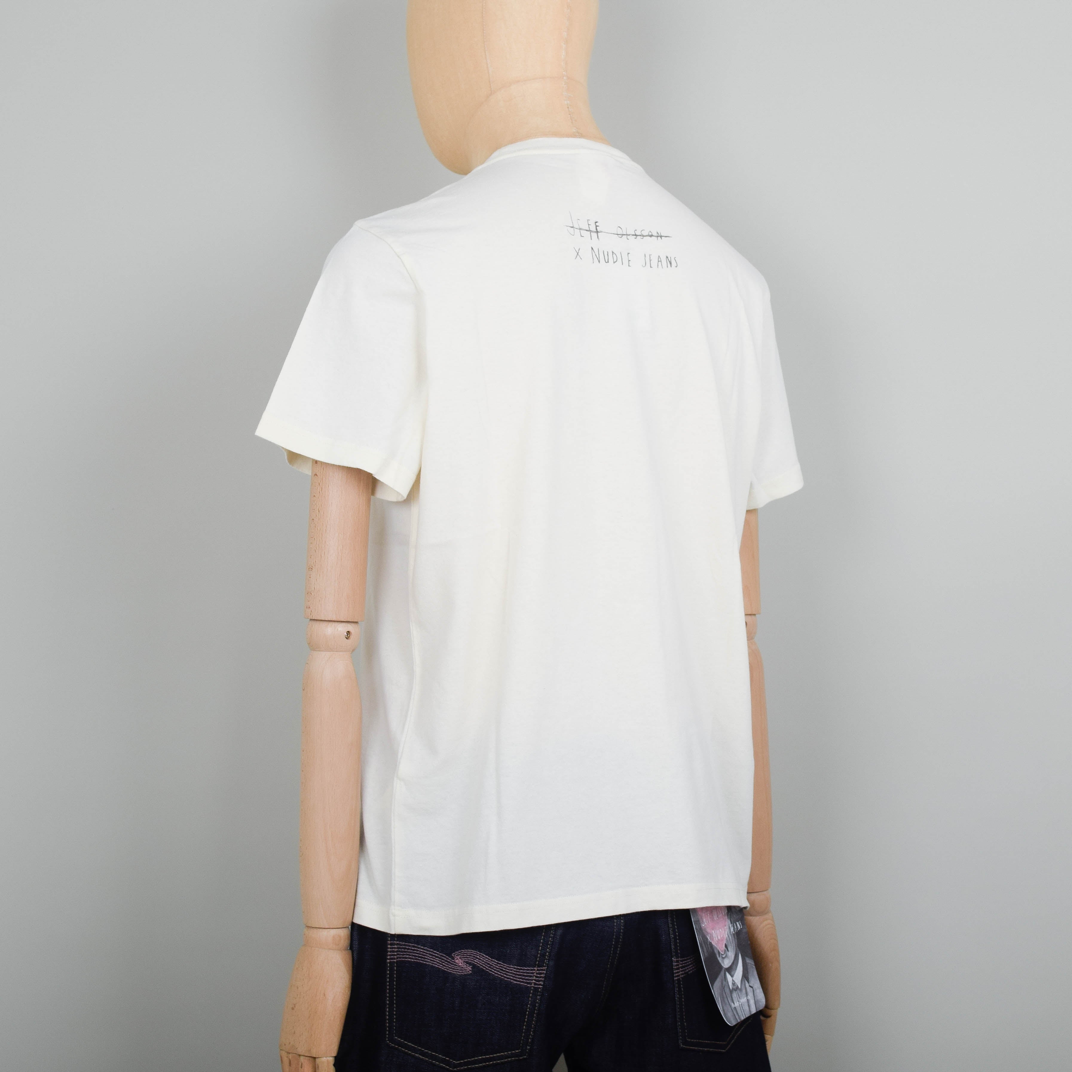 Nudie Jeans x Jeff Olsson Roy Born In Hell T-Shirt - Off White