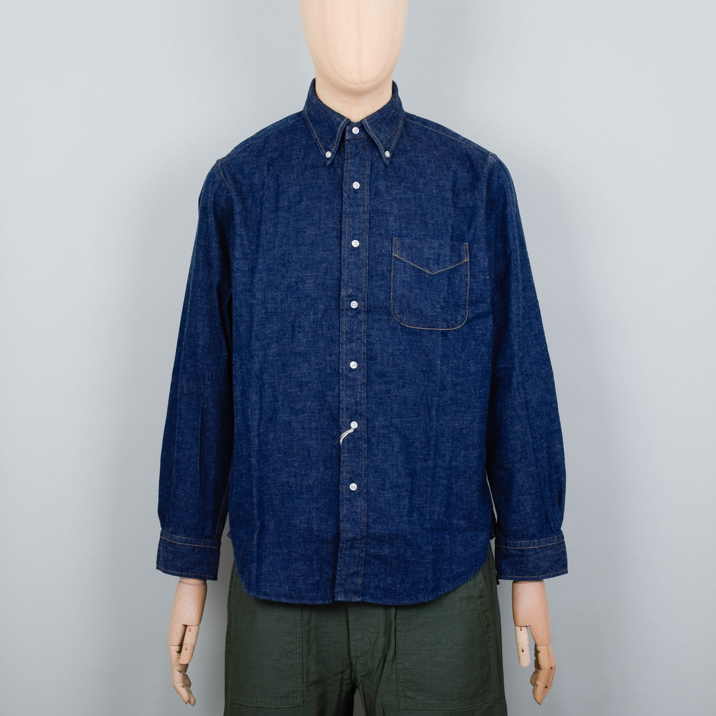 Orslow Denim One Wash Shirt - Indigo