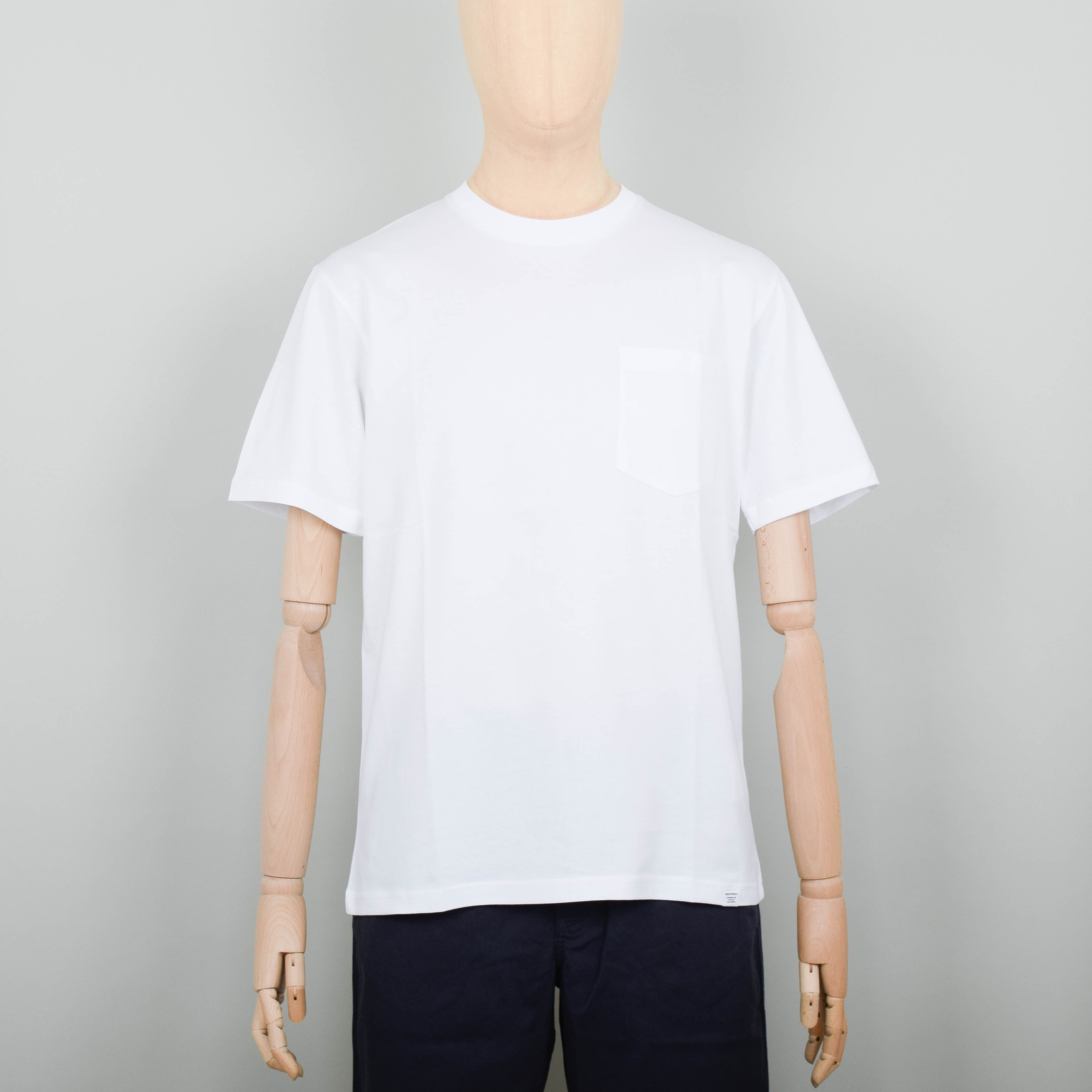 Norse Projects Johannes Standard Pocket SS T-Shirt - White