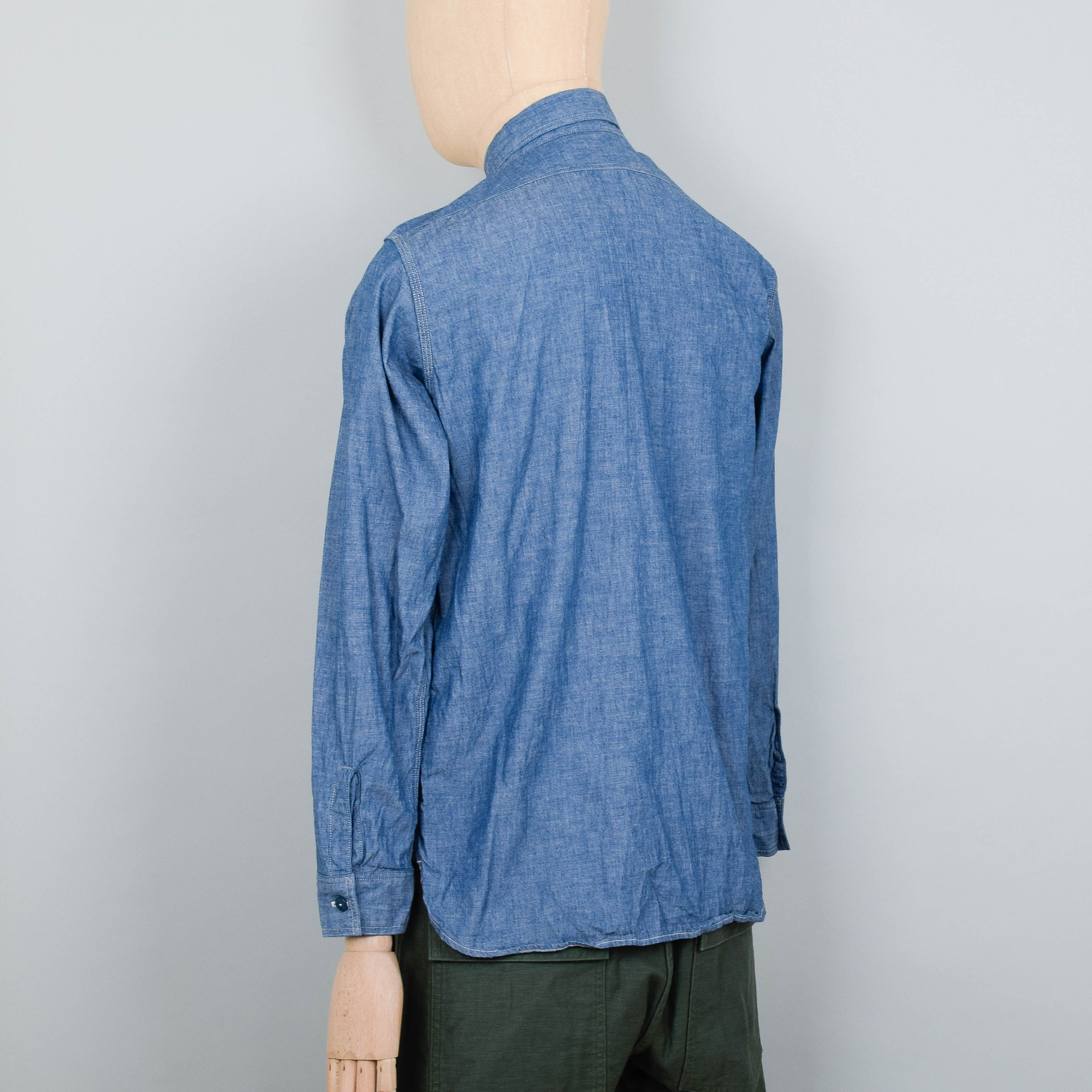 Orslow Chambray Work Shirt - Indigo