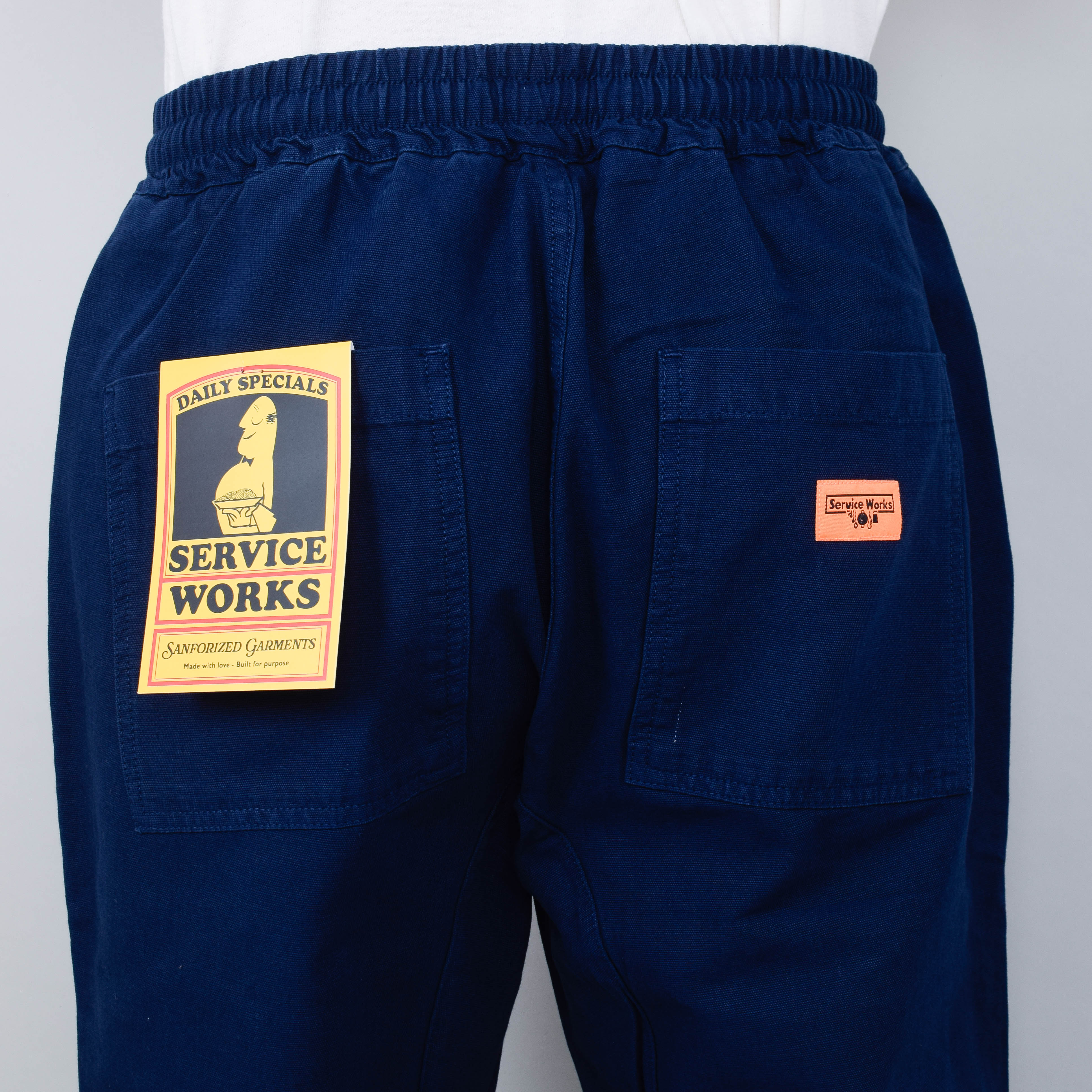 Service Works Classic Canvas Chef Pants - Navy