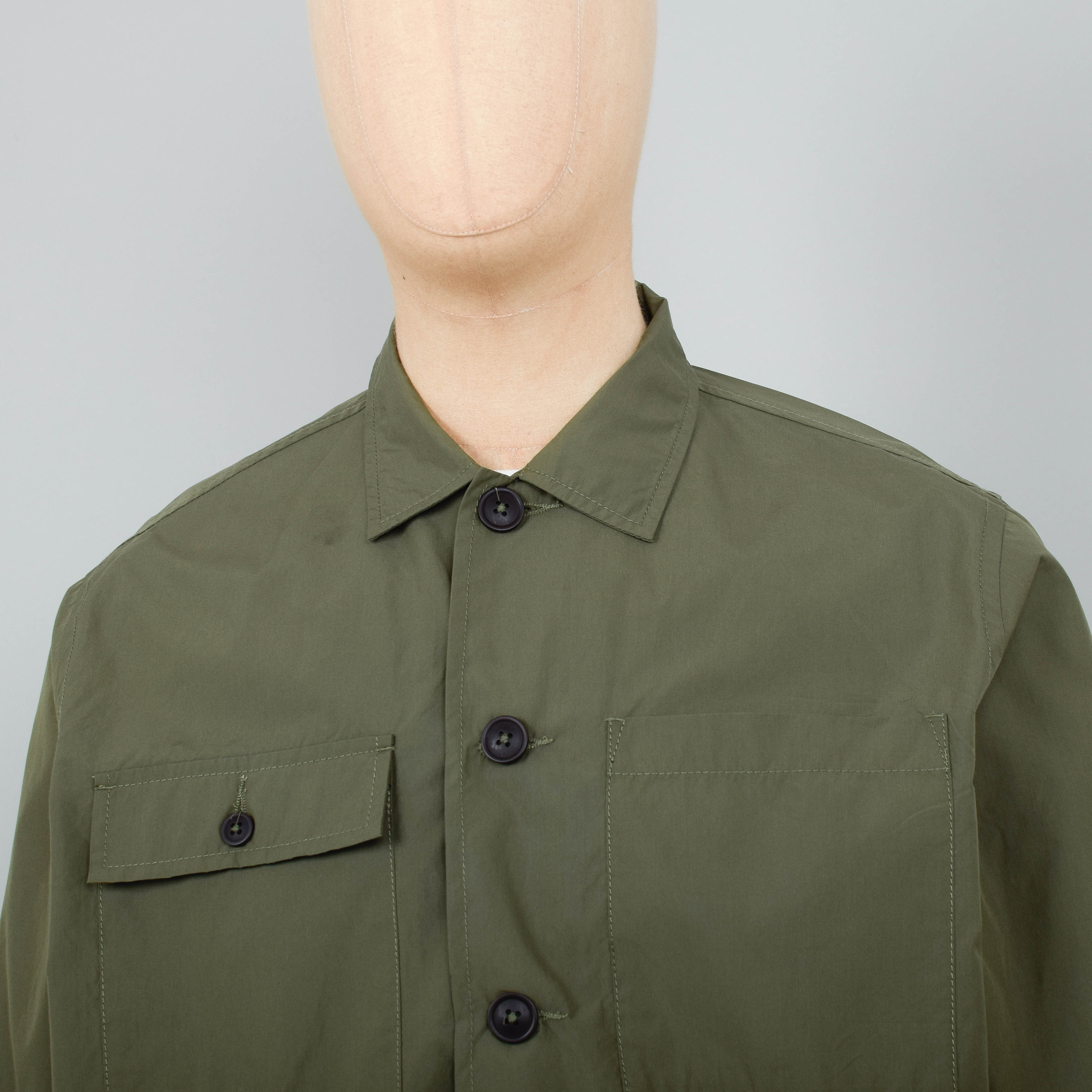 Universal Works x Liquor Store Dockside Overshirt - Olive