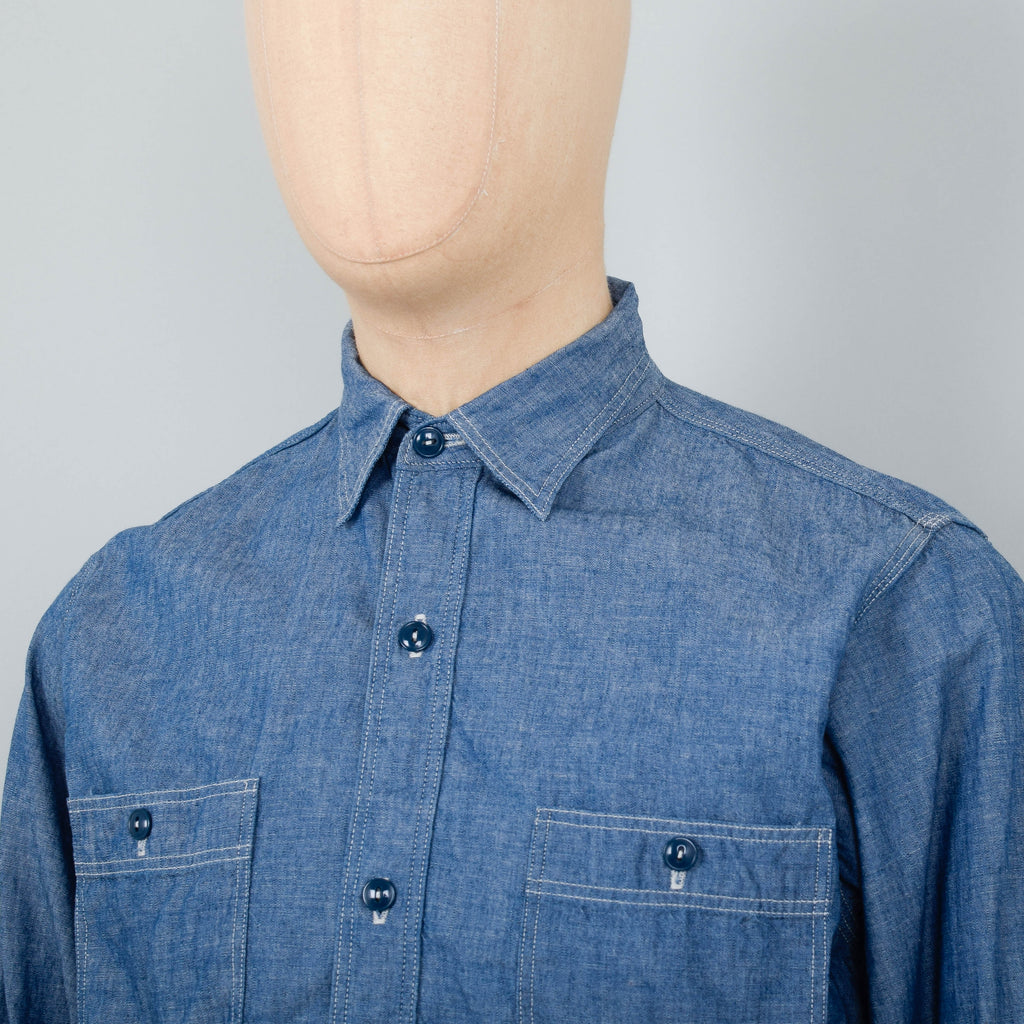 Orslow Chambray Work Shirt - Indigo – Liquor Store