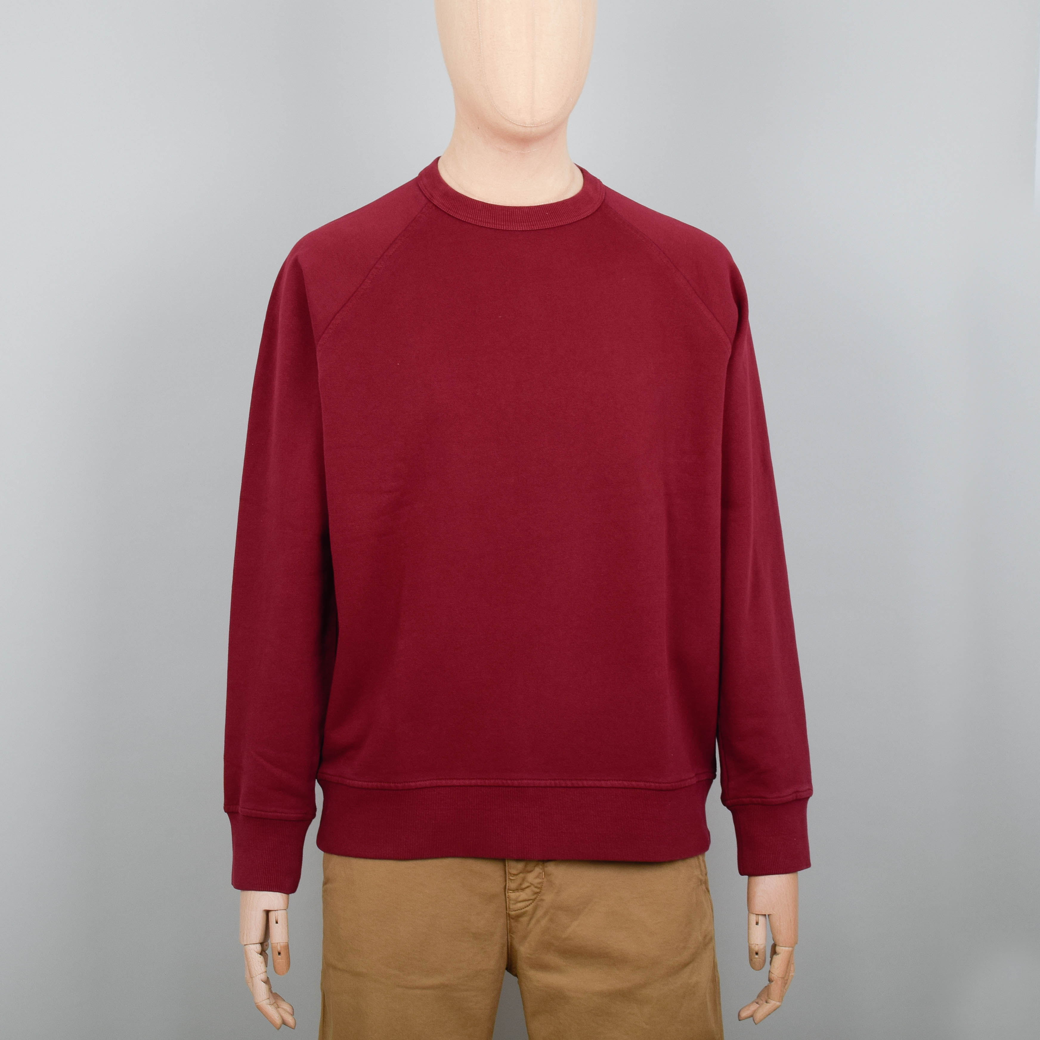 YMC Schrank Raglan Sweatshirt - Burgundy