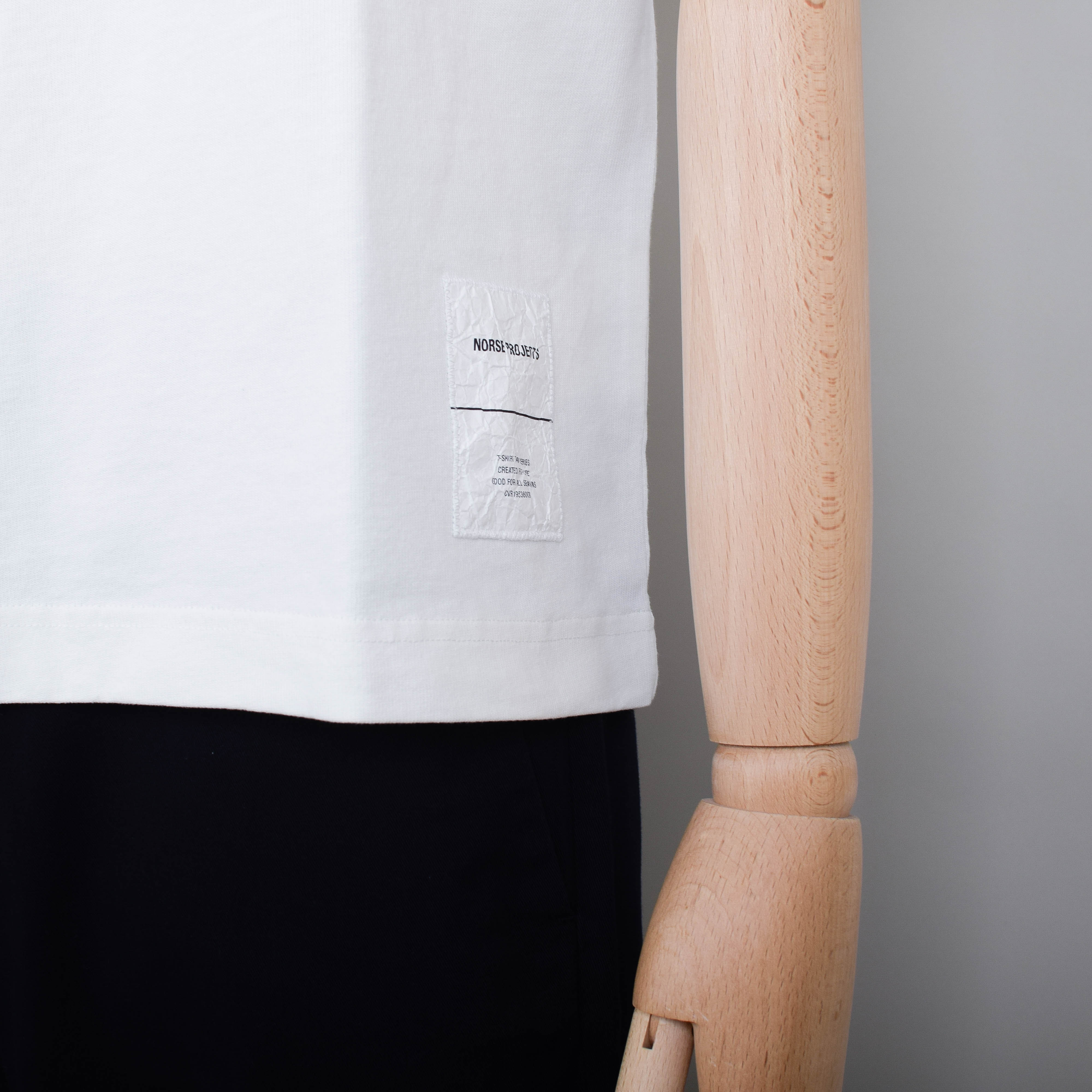 Norse Projects Holger Tab Series SS T-Shirt - White