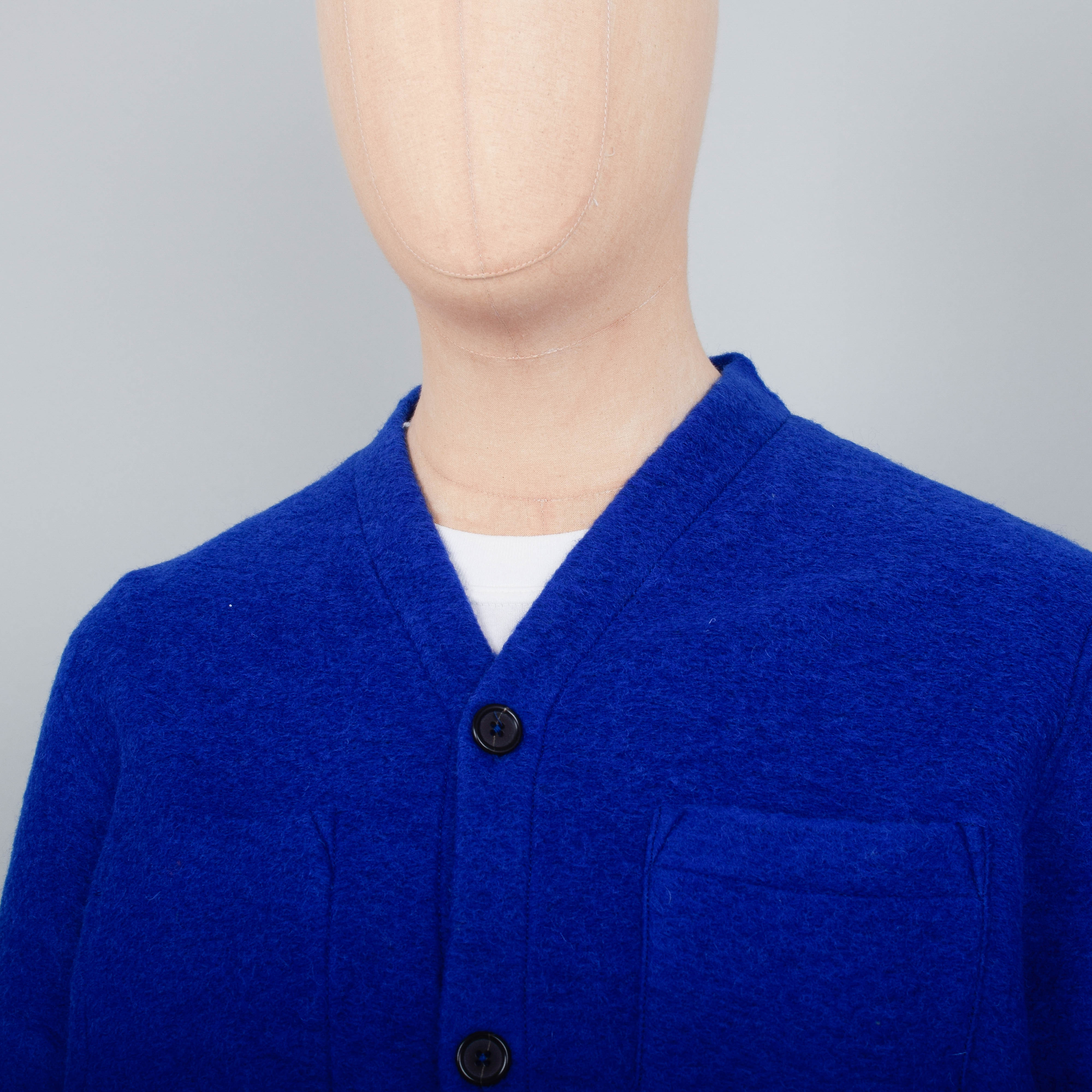 Universal Works Cardigan Wool Fleece - Blue