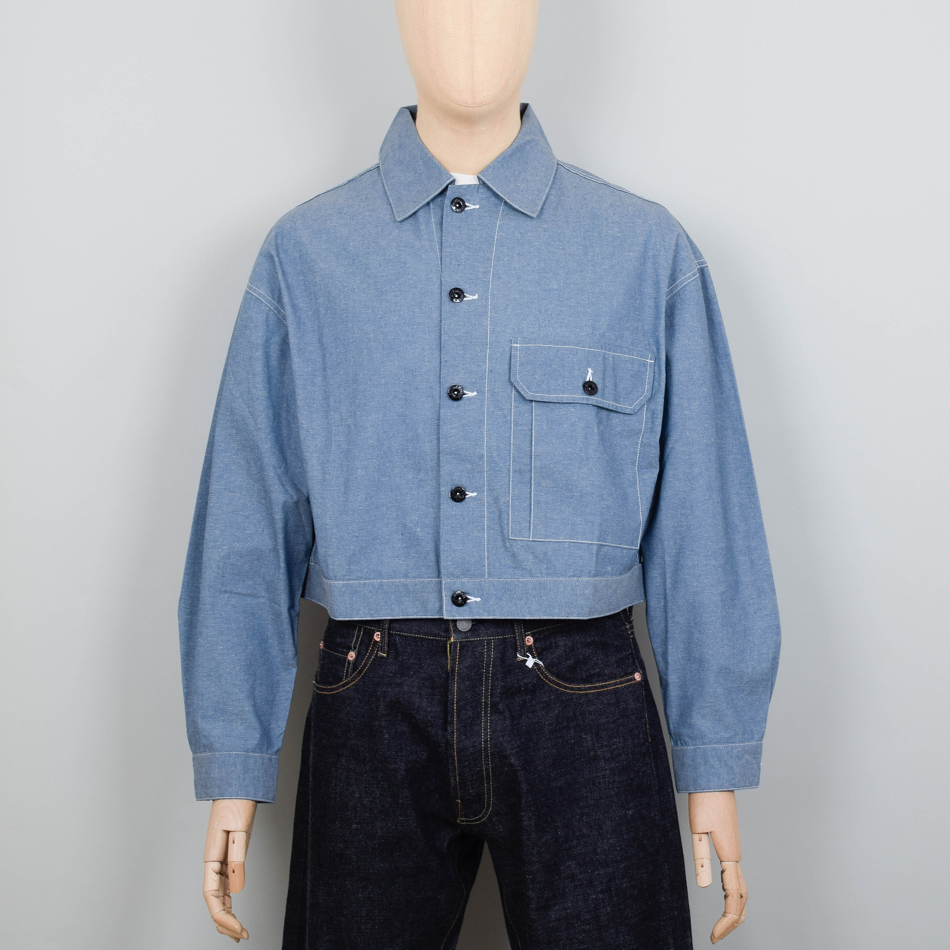 Standard Types Type 1 Cropped Jacket - Chambray