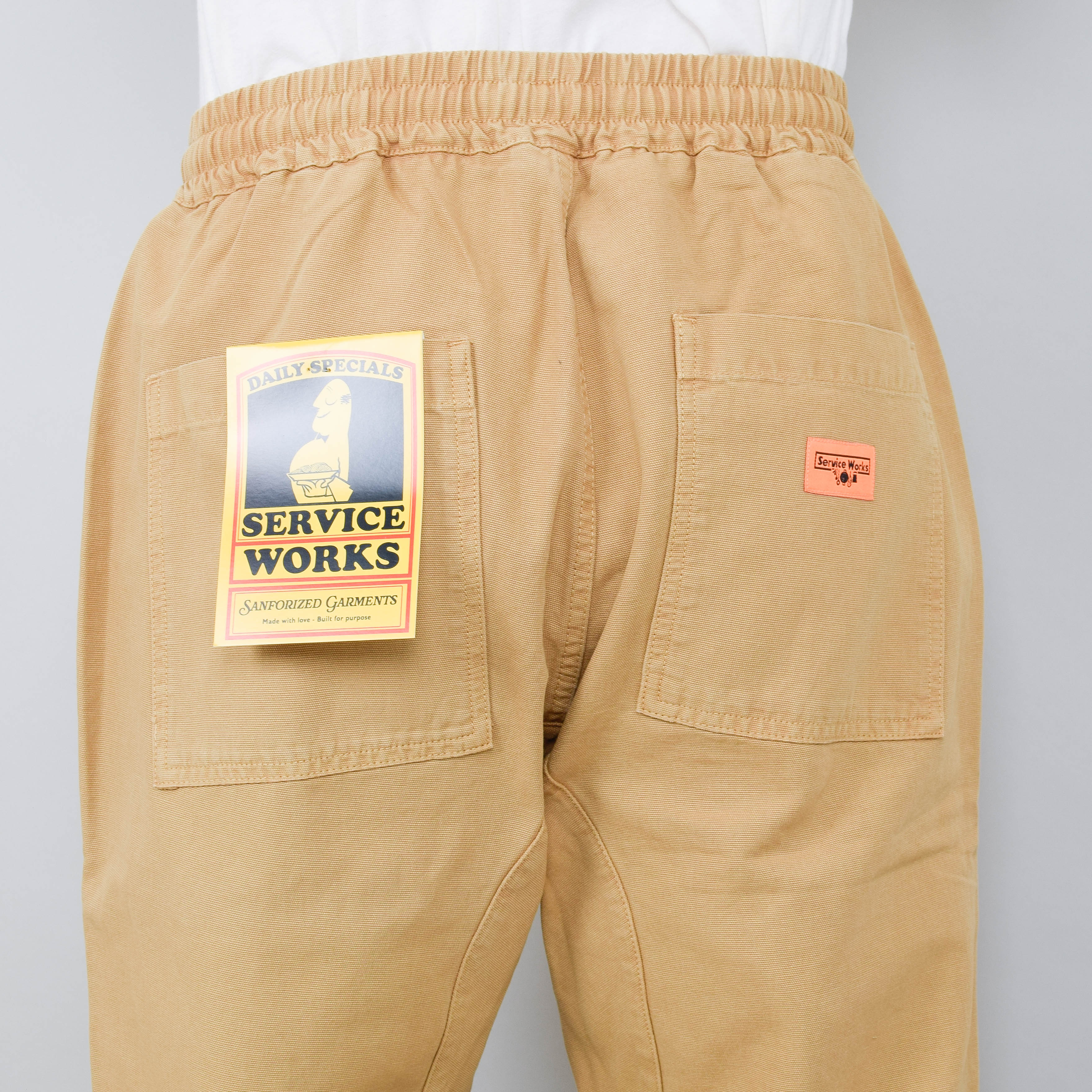 Service Works Classic Canvas Chef Pants - Tan