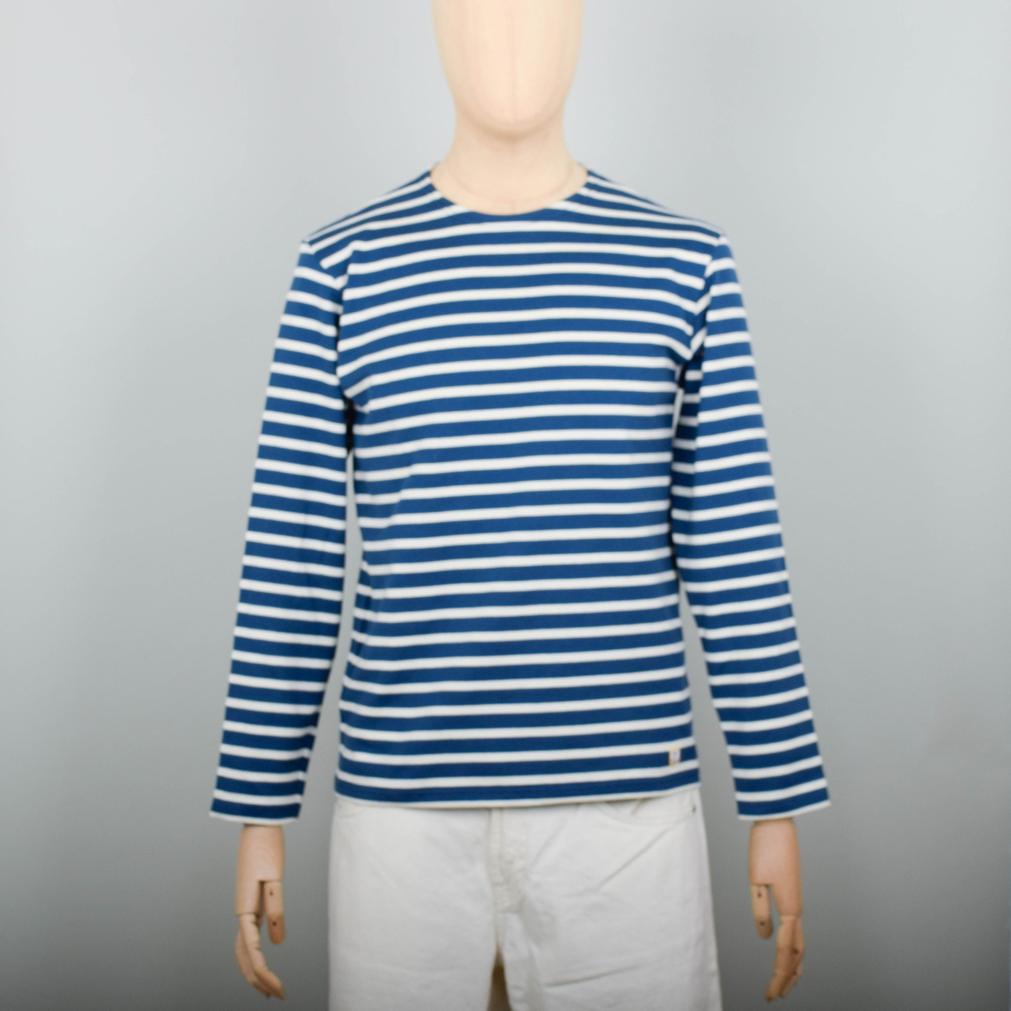 Armor Lux Breton T.Shirt LS Heritage - Libeccio / Nature