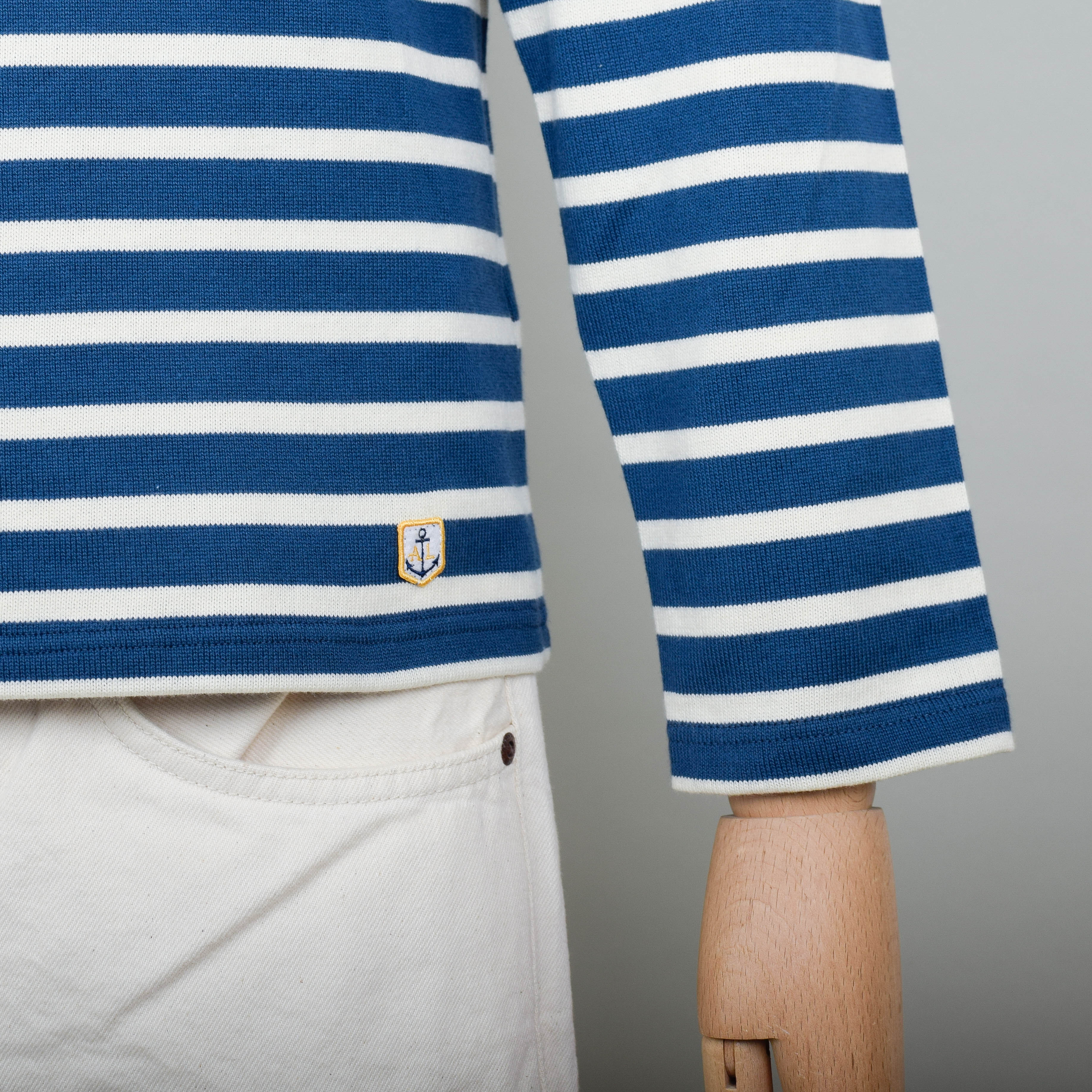 Armor Lux Breton T.Shirt LS Heritage - Libeccio / Nature