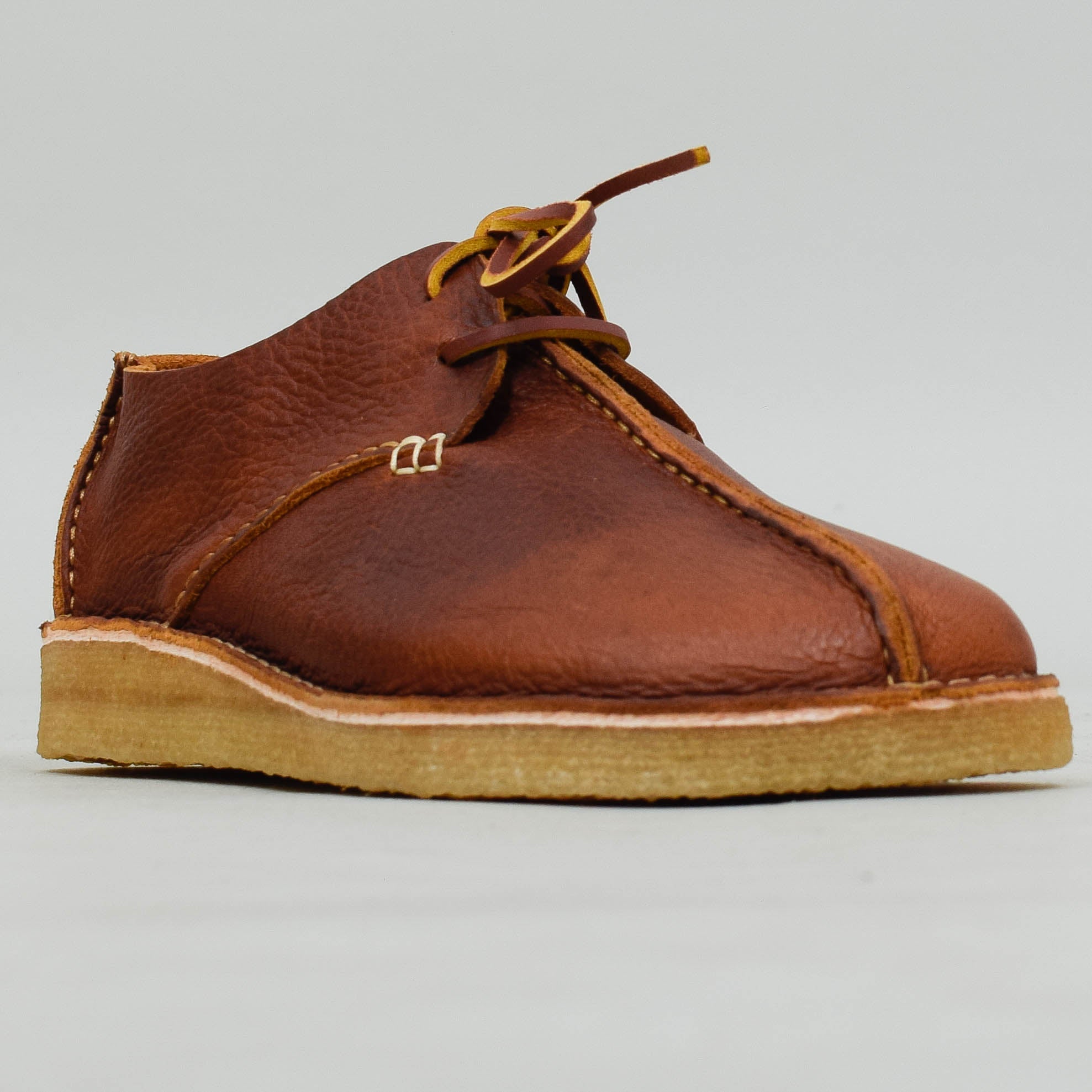 Yogi Caden Centre Seam Leather Shoe - Chestnut Brown