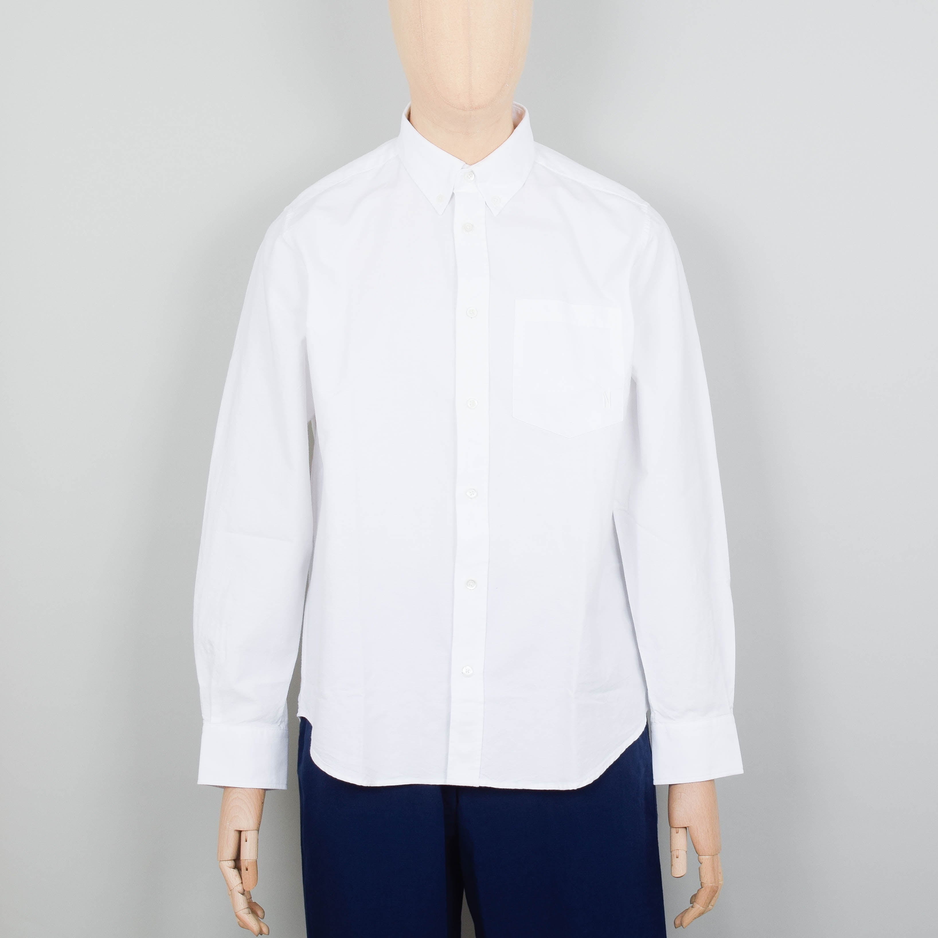 Norse Projects Algot Oxford Monogram - White