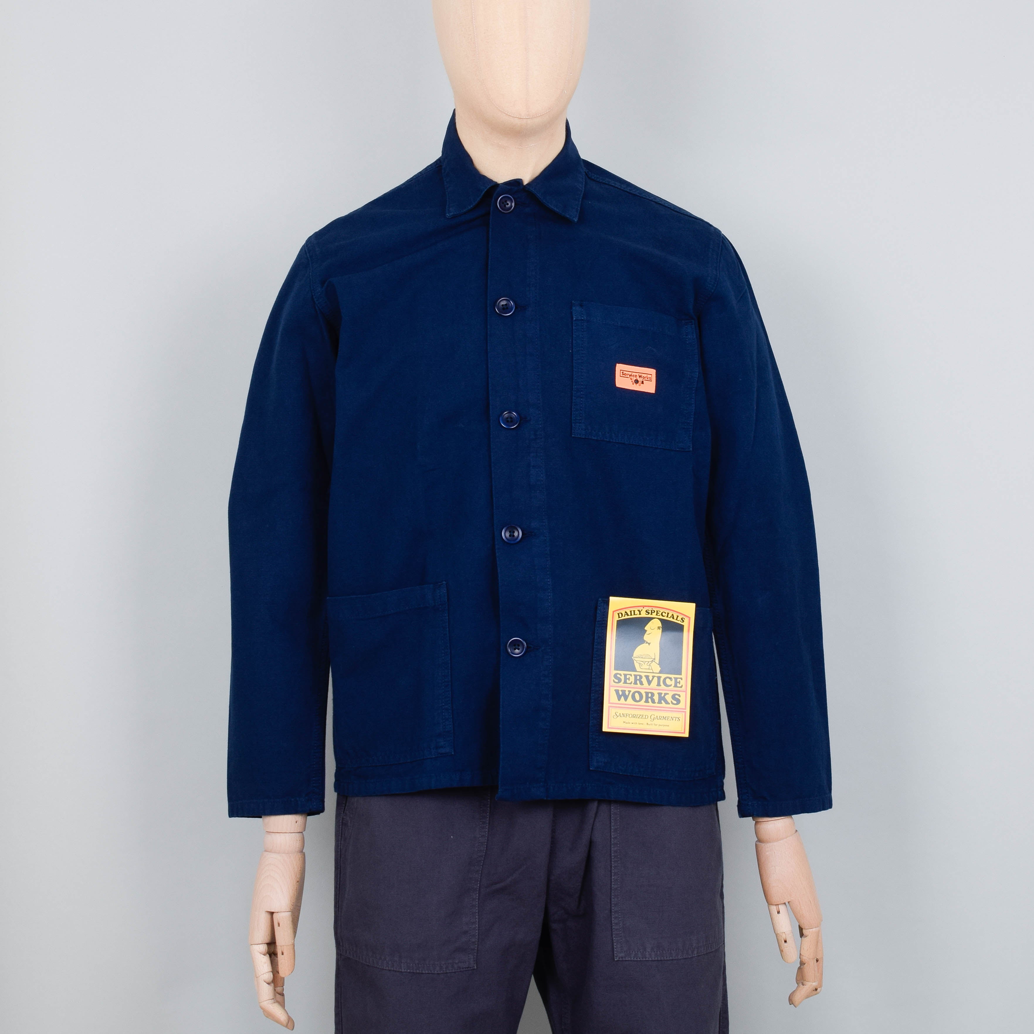 Service Works Canvas Coverall Jacket - Navy