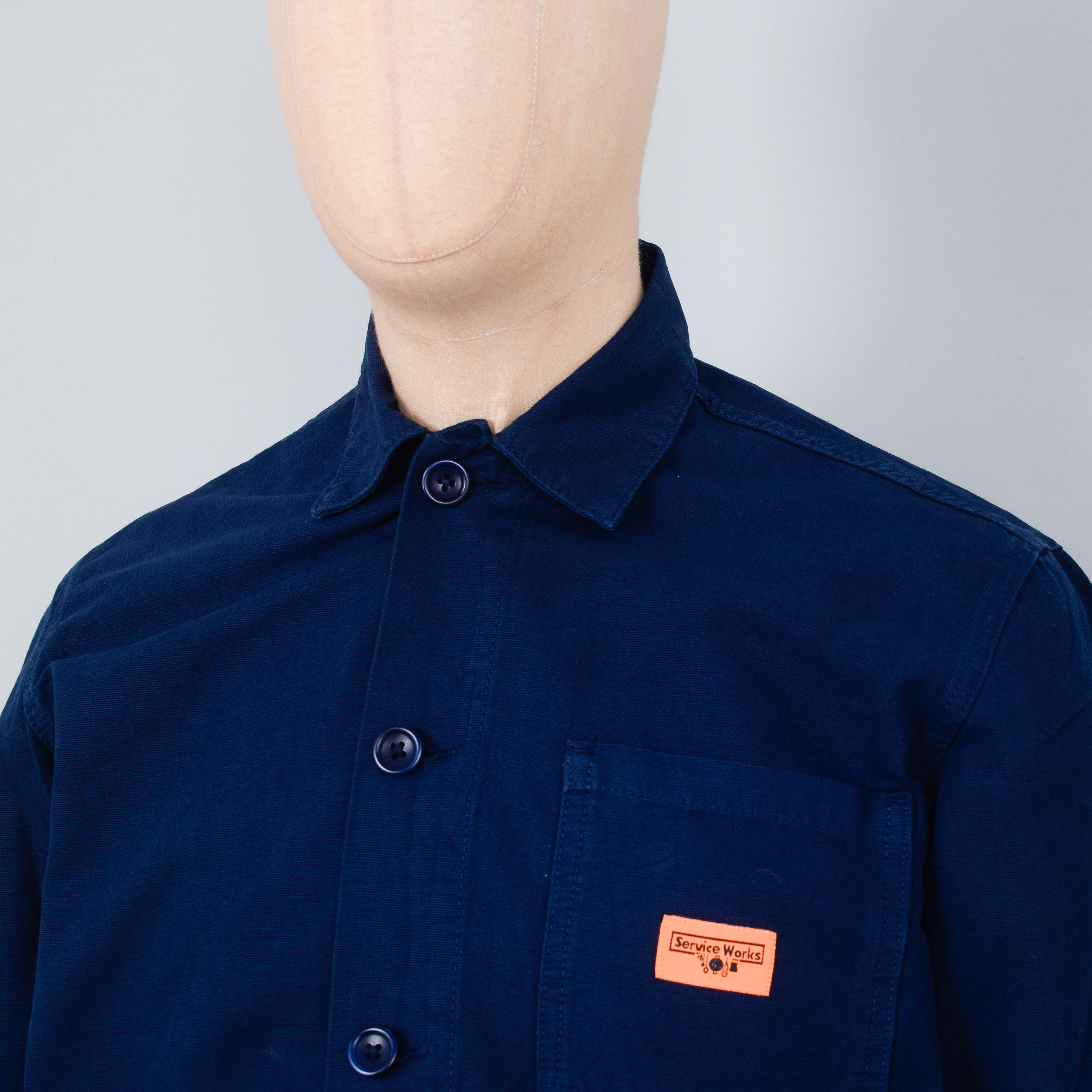 Service Works Canvas Coverall Jacket - Navy