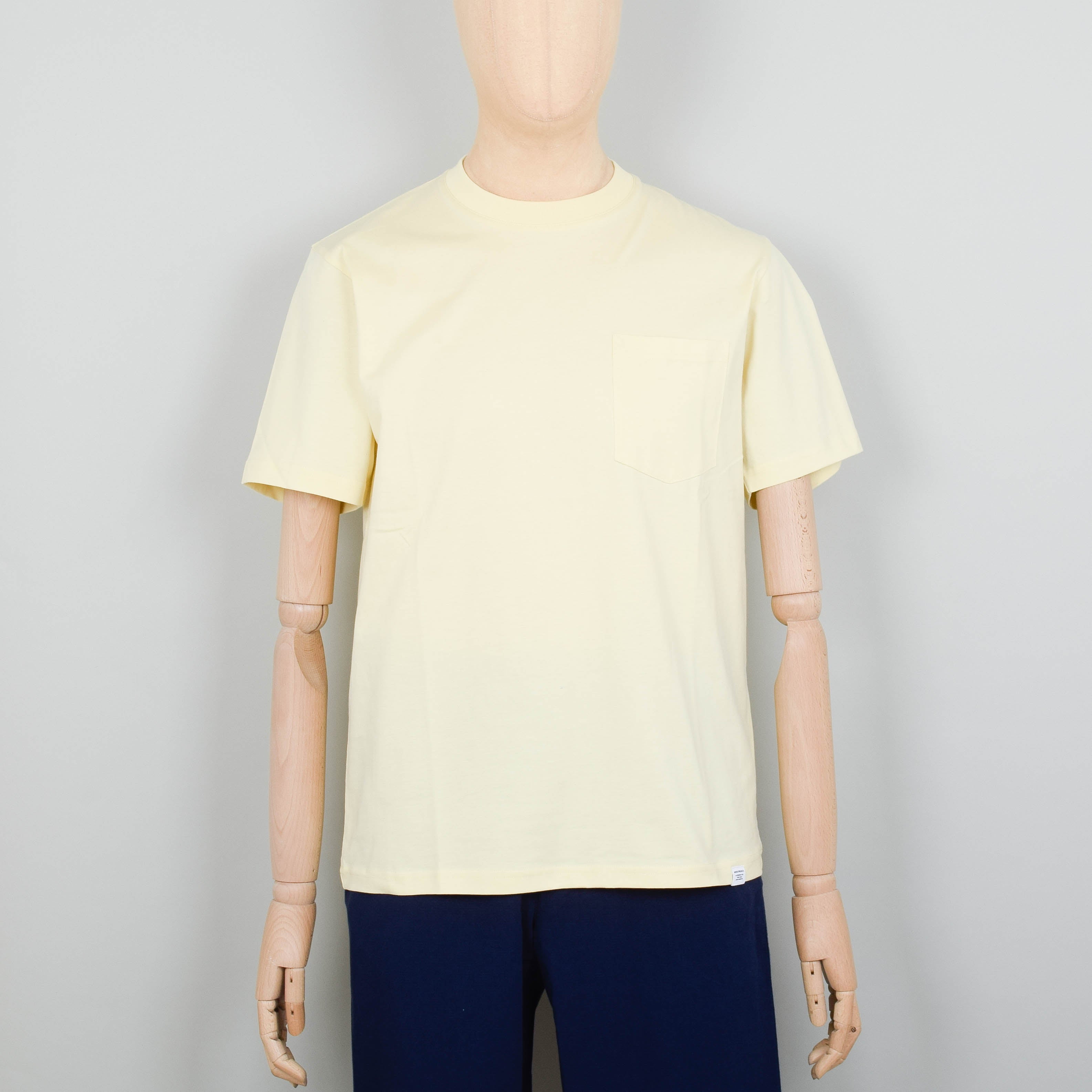 Norse Projects Johannes Standard Pocket SS T-Shirt - Sunwashed Yellow