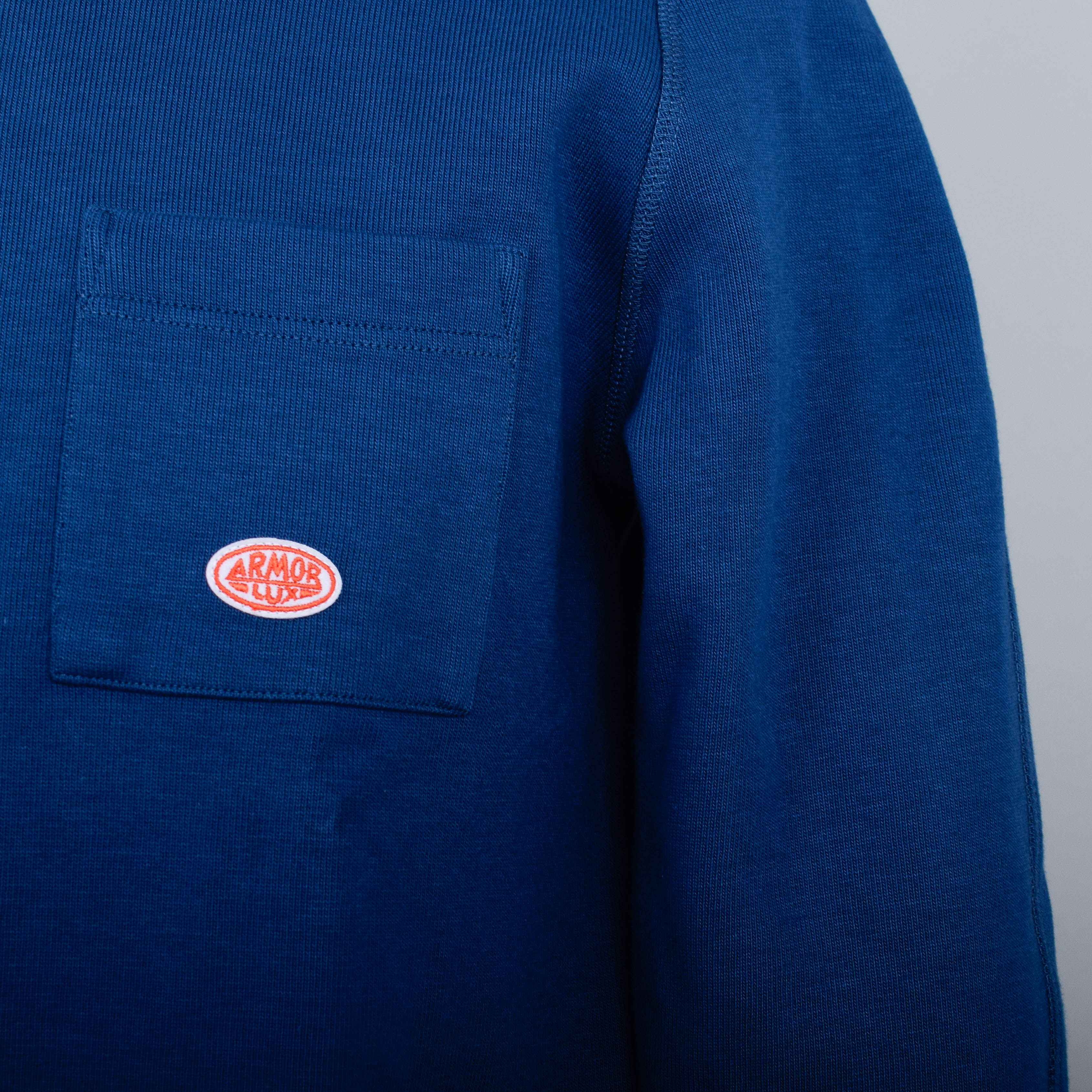 Armor Lux Sweatshirt With Pocket -Libeccio Blue