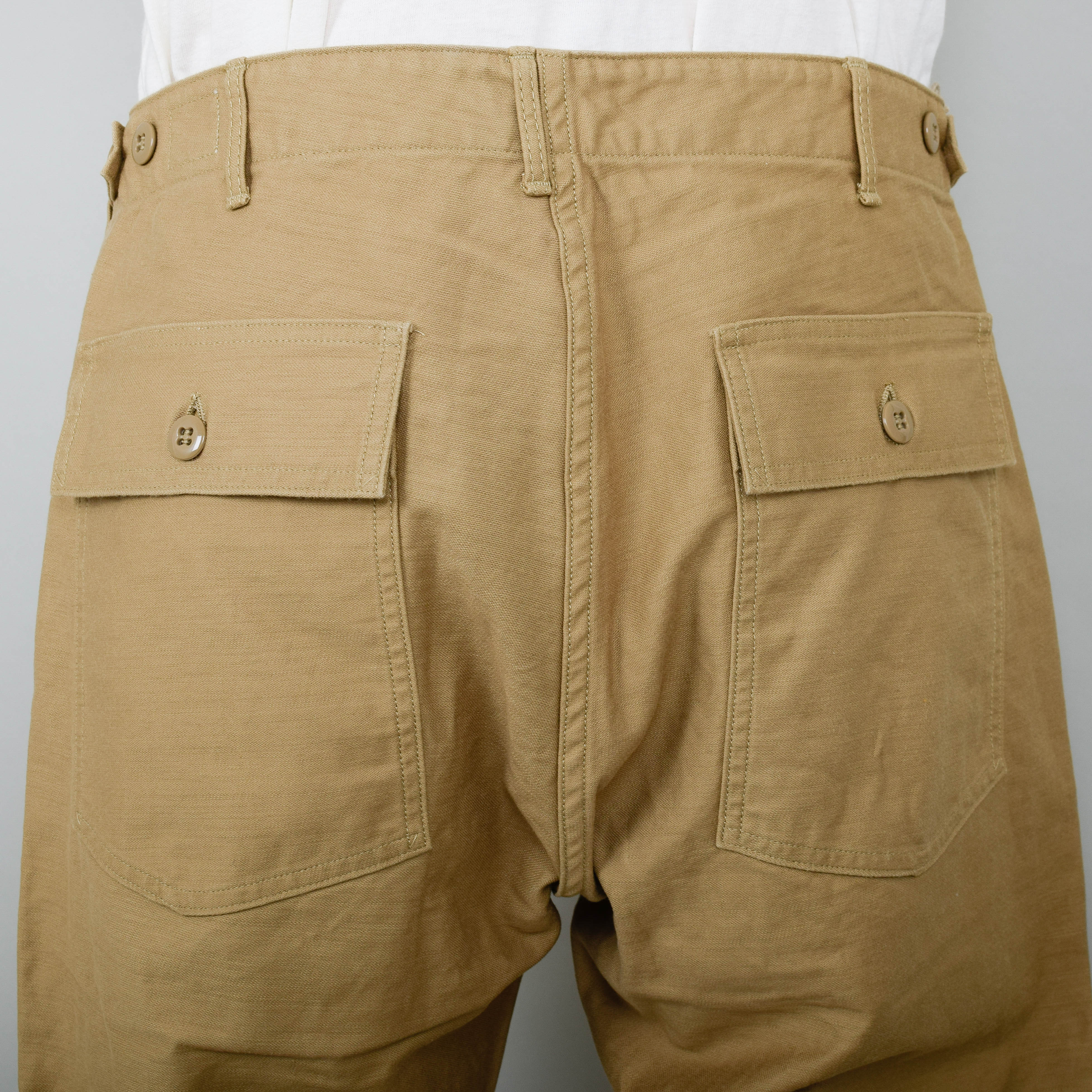 OrSlow Slim Fit Fatigue Pants - Khaki