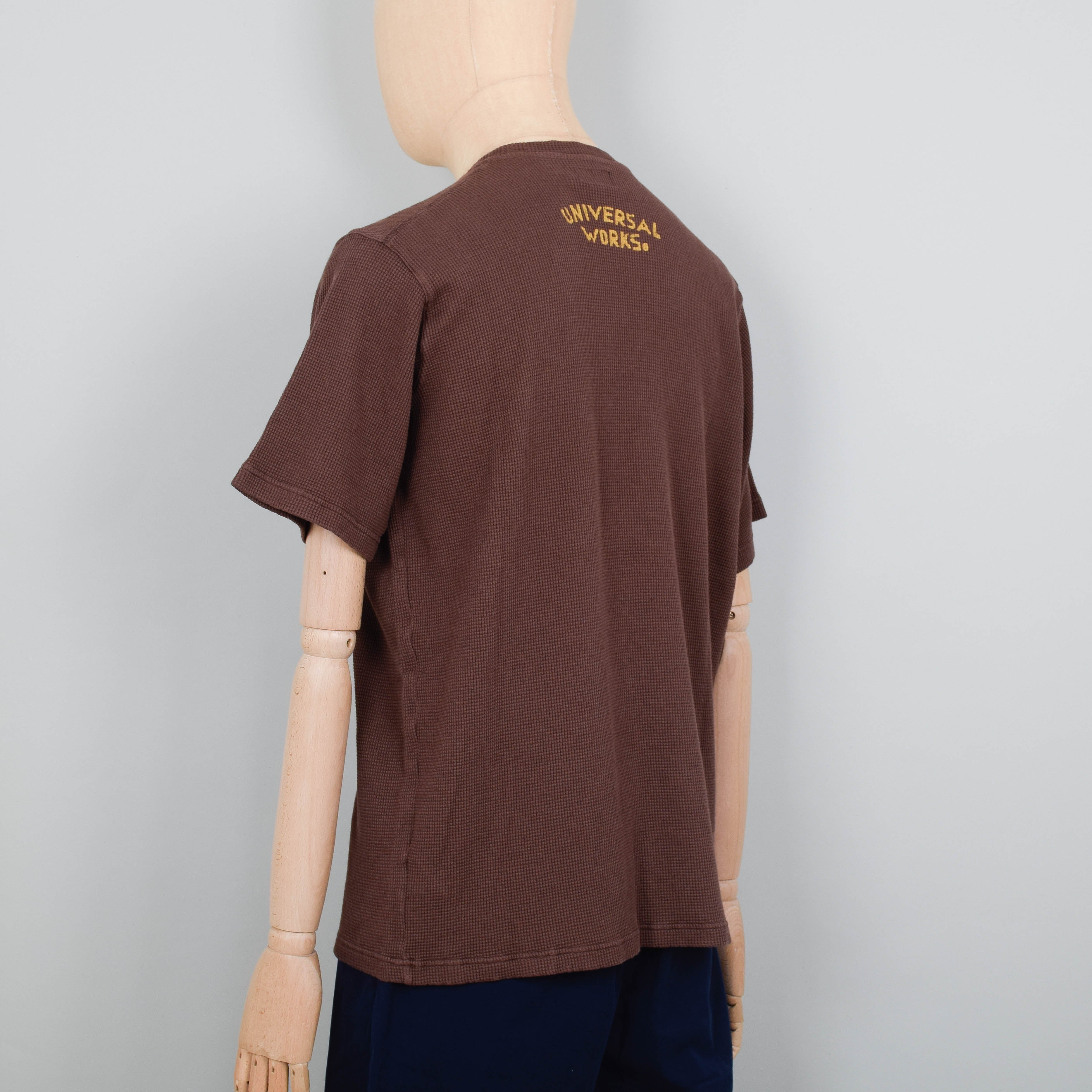 Universal Works Print Tee - Brown