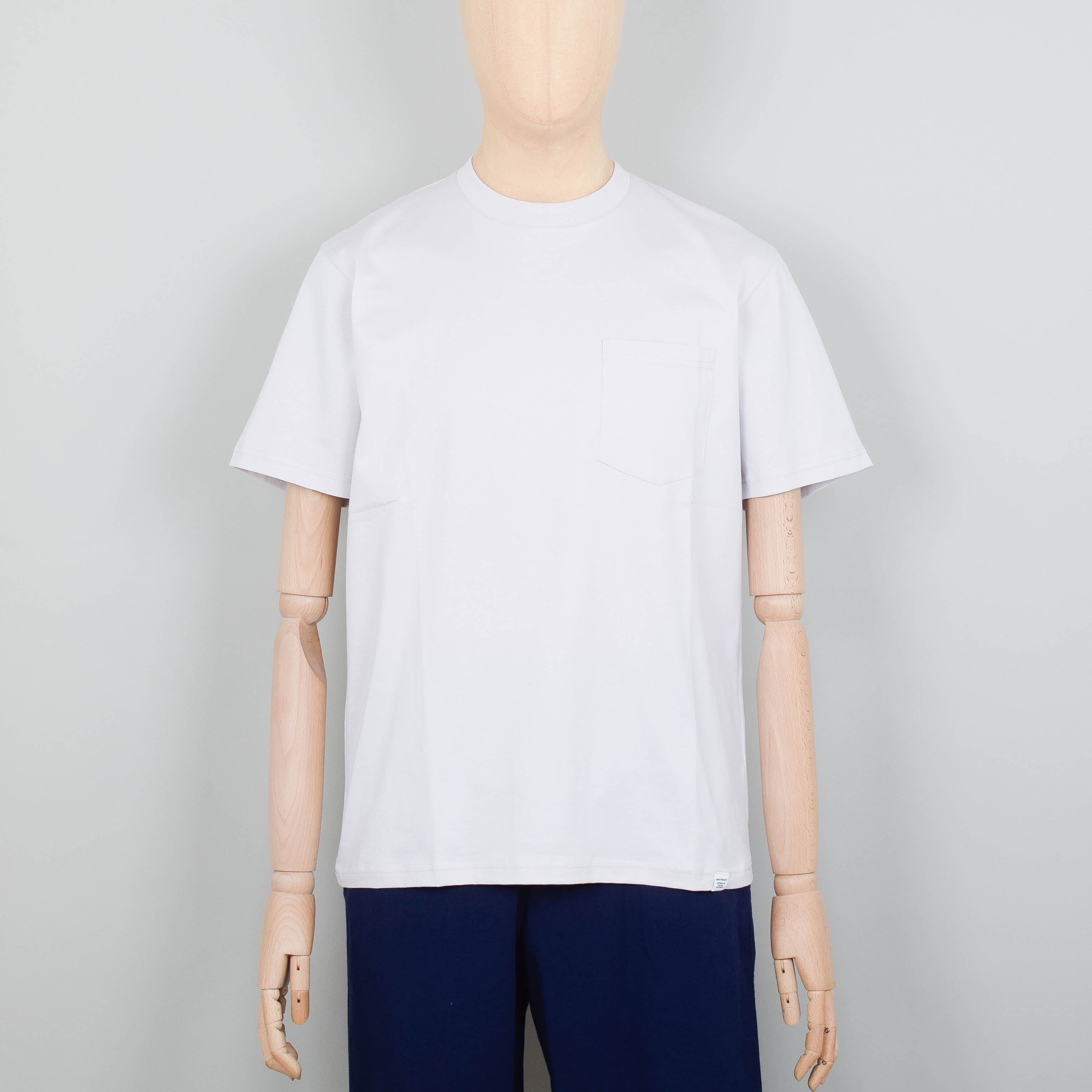 Norse Projects Johannes Standard Pocket SS T-Shirt - Marble White