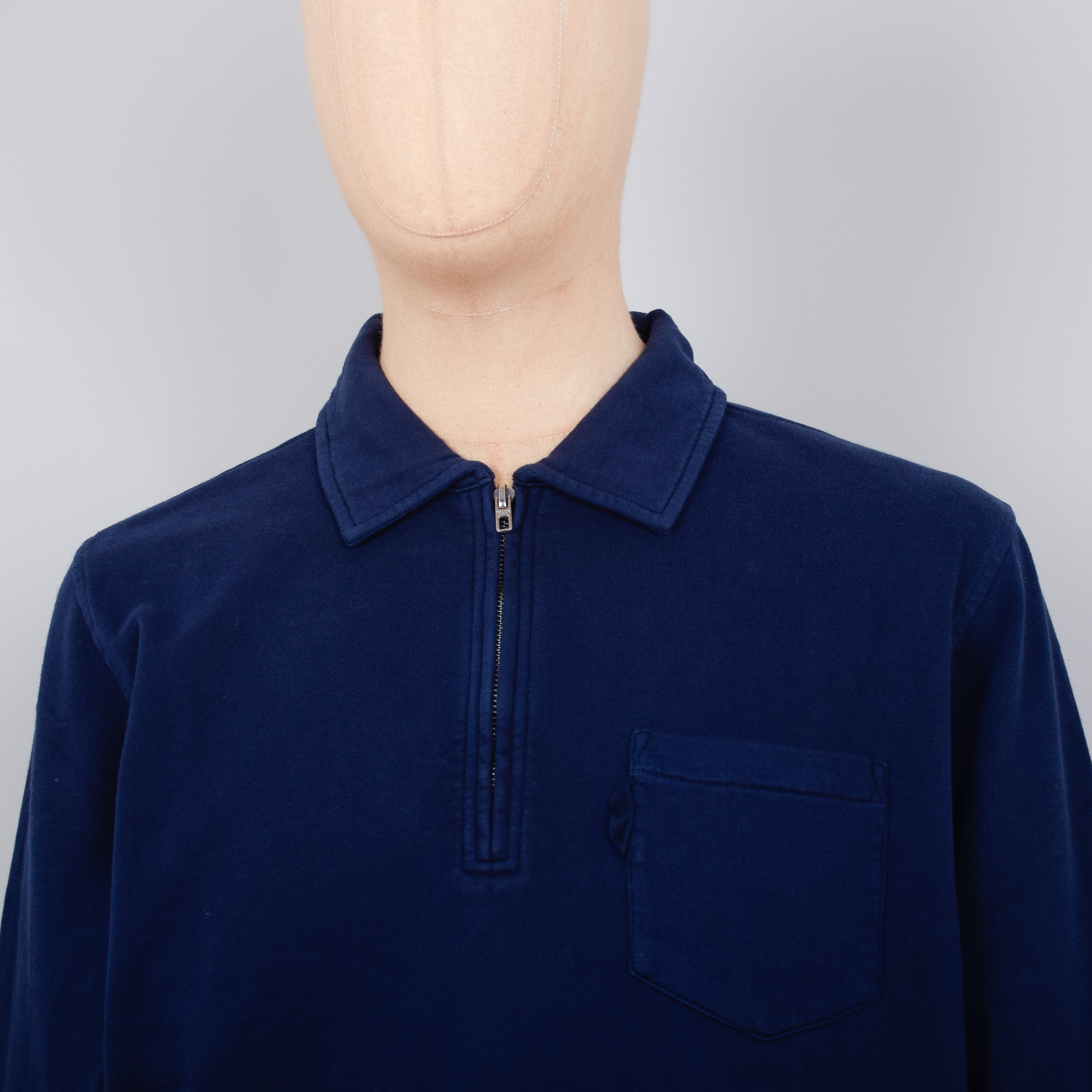 YMC Sugden Zip Sweatshirt - Navy