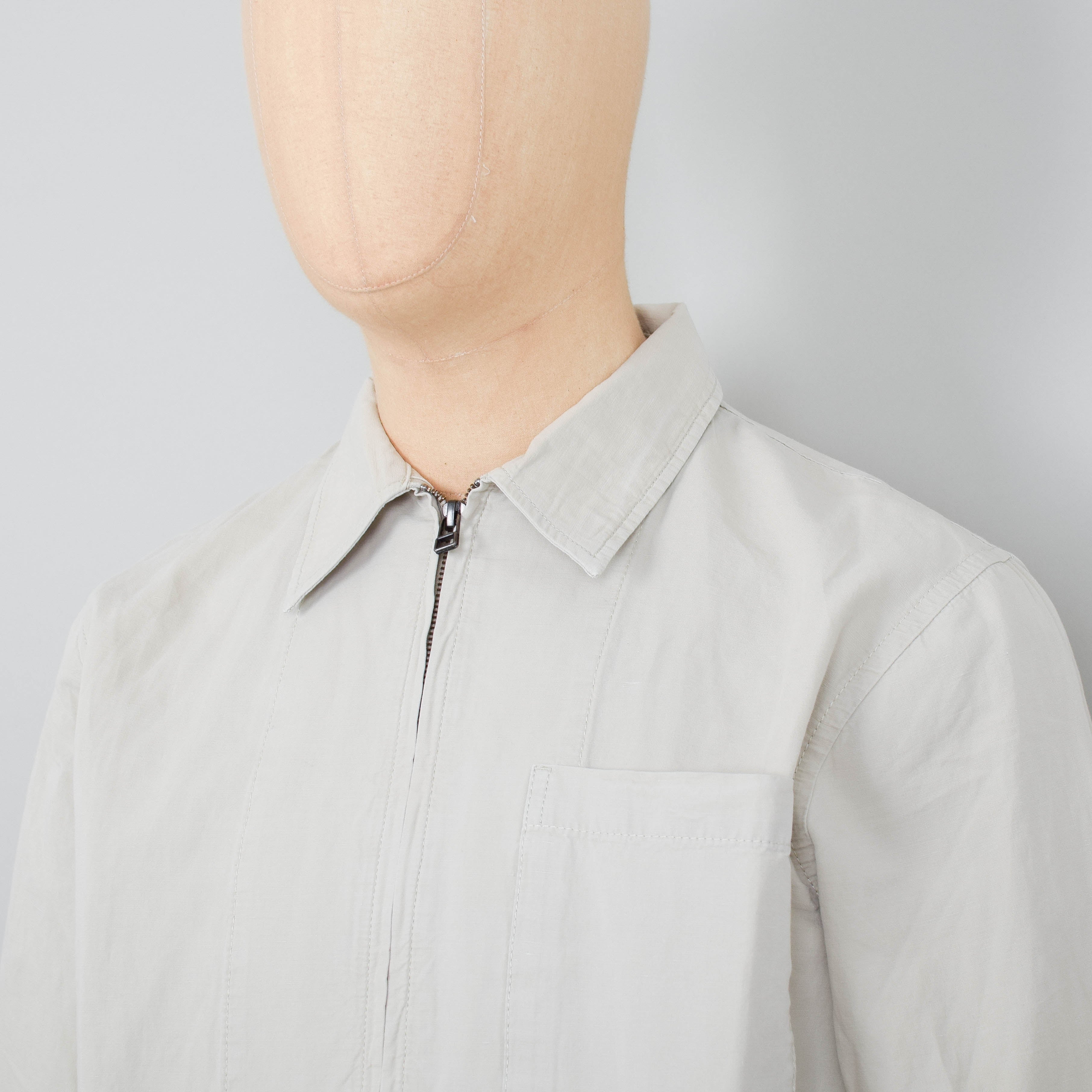 Norse Projects Julian Cotton Linen Jacket - Marble White