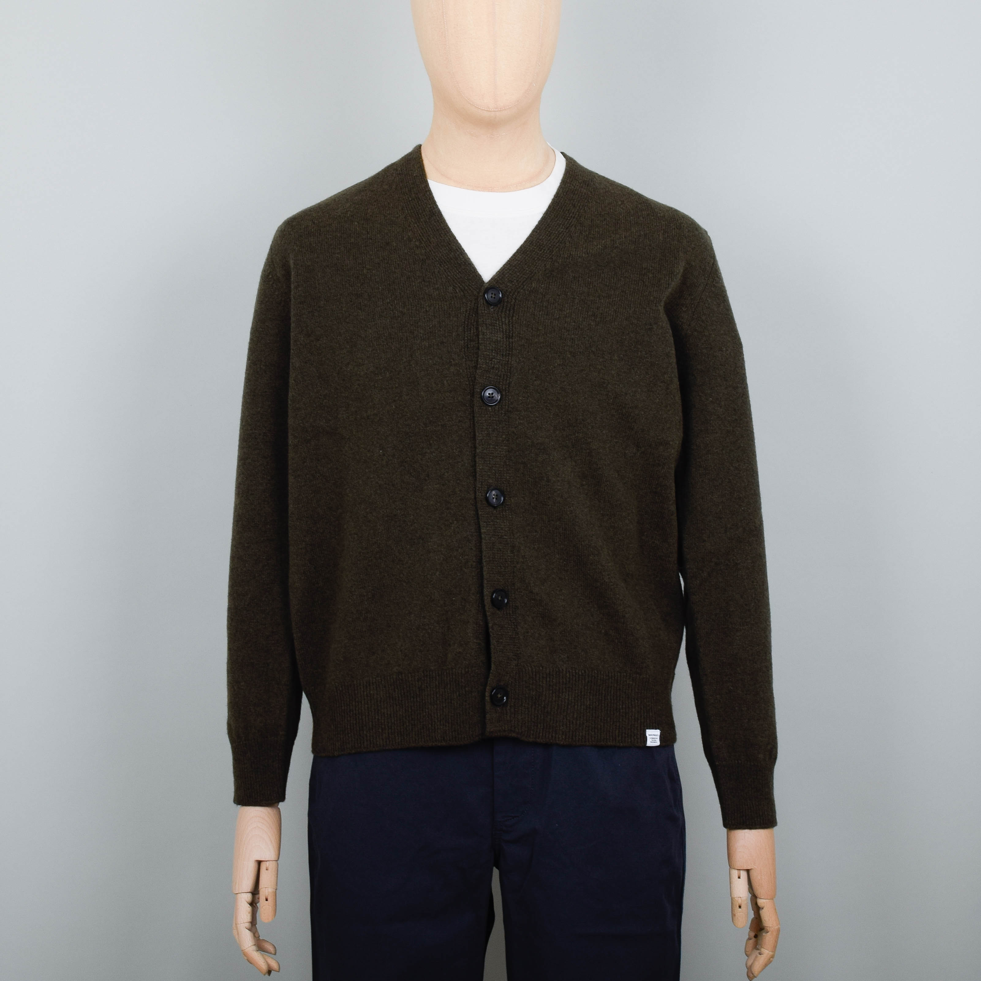 Norse Projects Adam Lambswool - Dark Olive