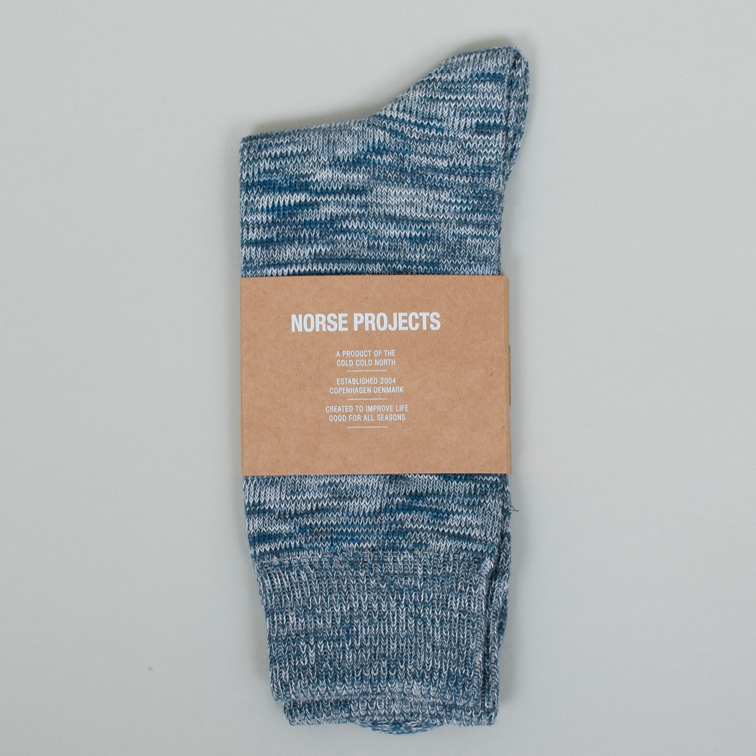 Norse Projects Bjarki Blend Sock - Deep Teal