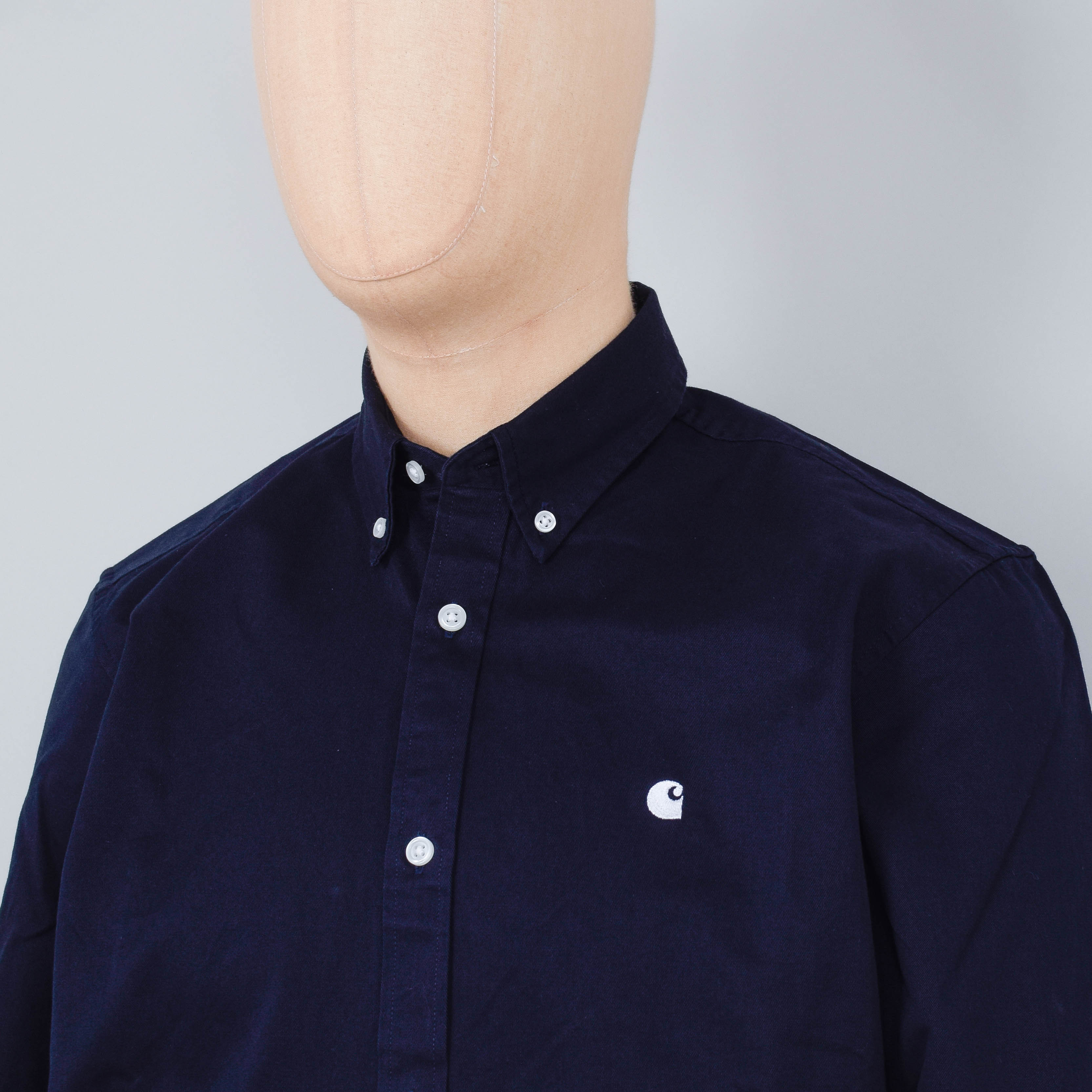 Carhartt WIP Madison Shirt - Navy/White