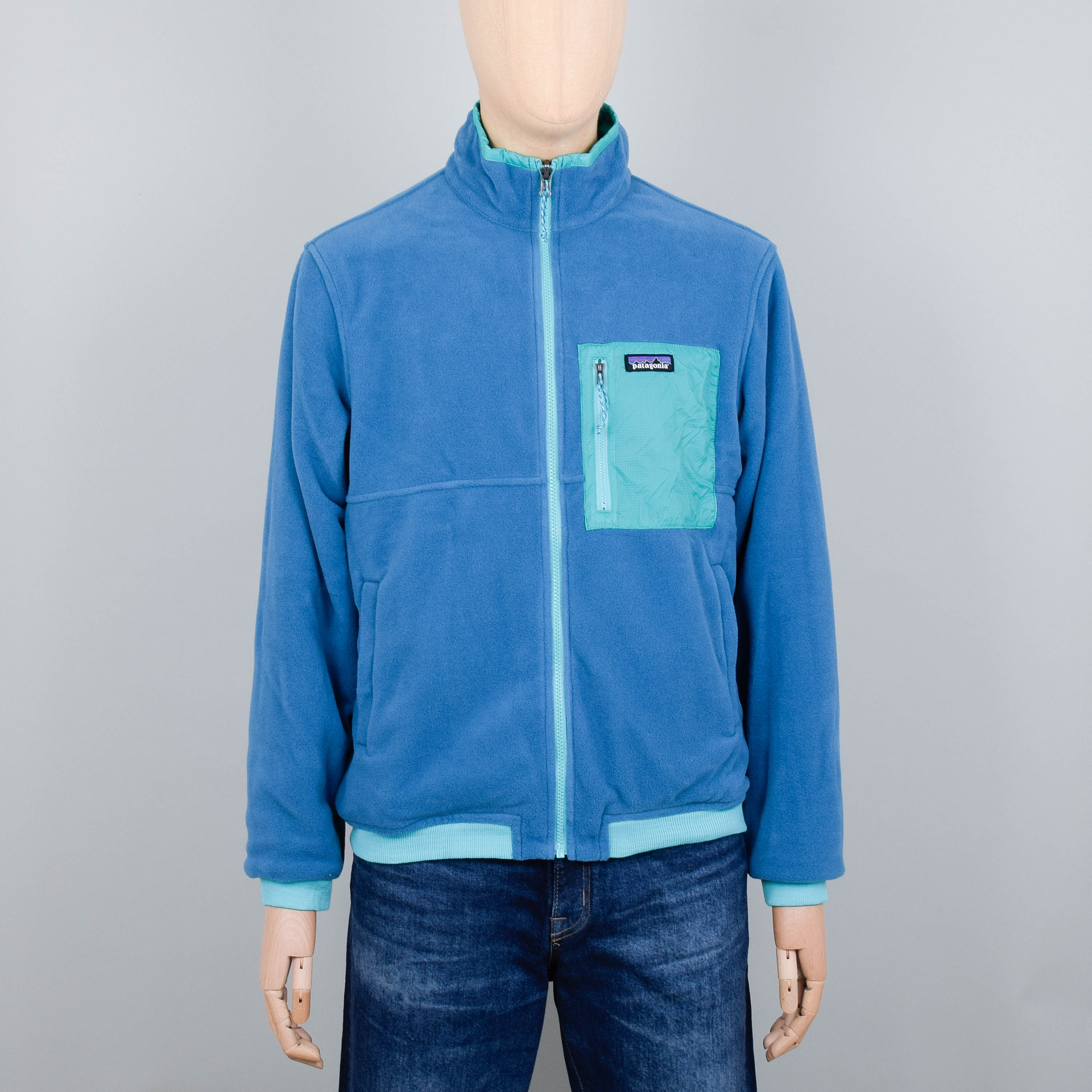 Patagonia Microdini Reversible Jacket - Fresh Teal