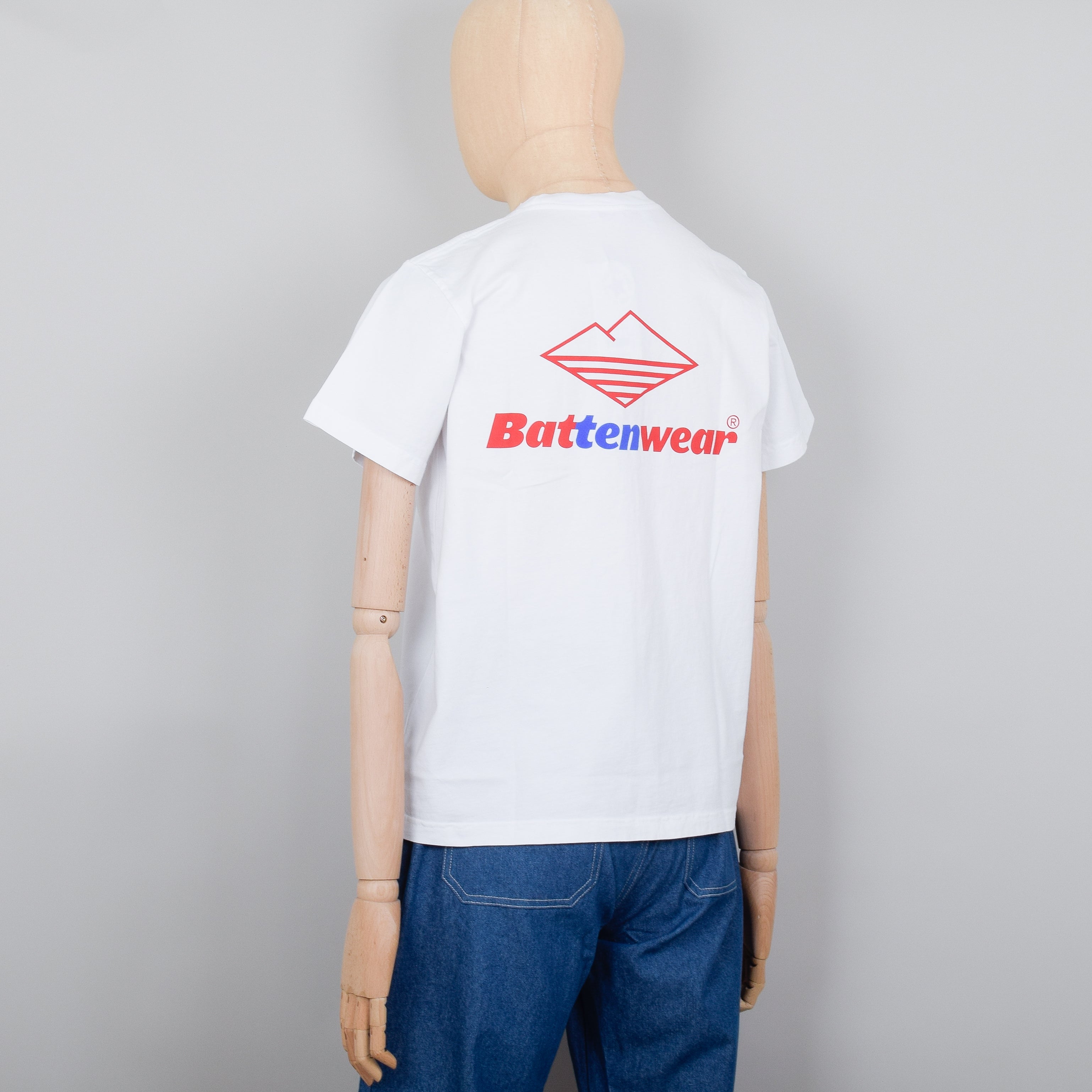 Battenwear Team S/S Pocket Tee - White (10th Anniversary)